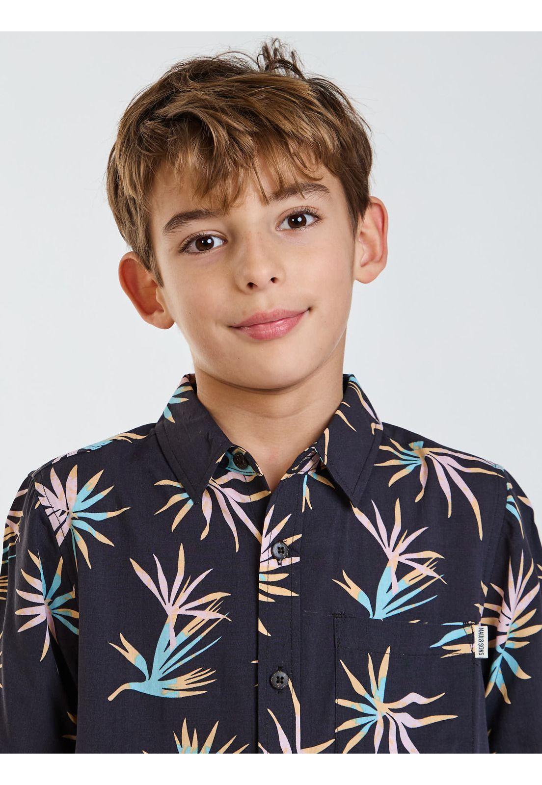Camisa MC Sunwave Multicolor Infantil Maui and Sons-3