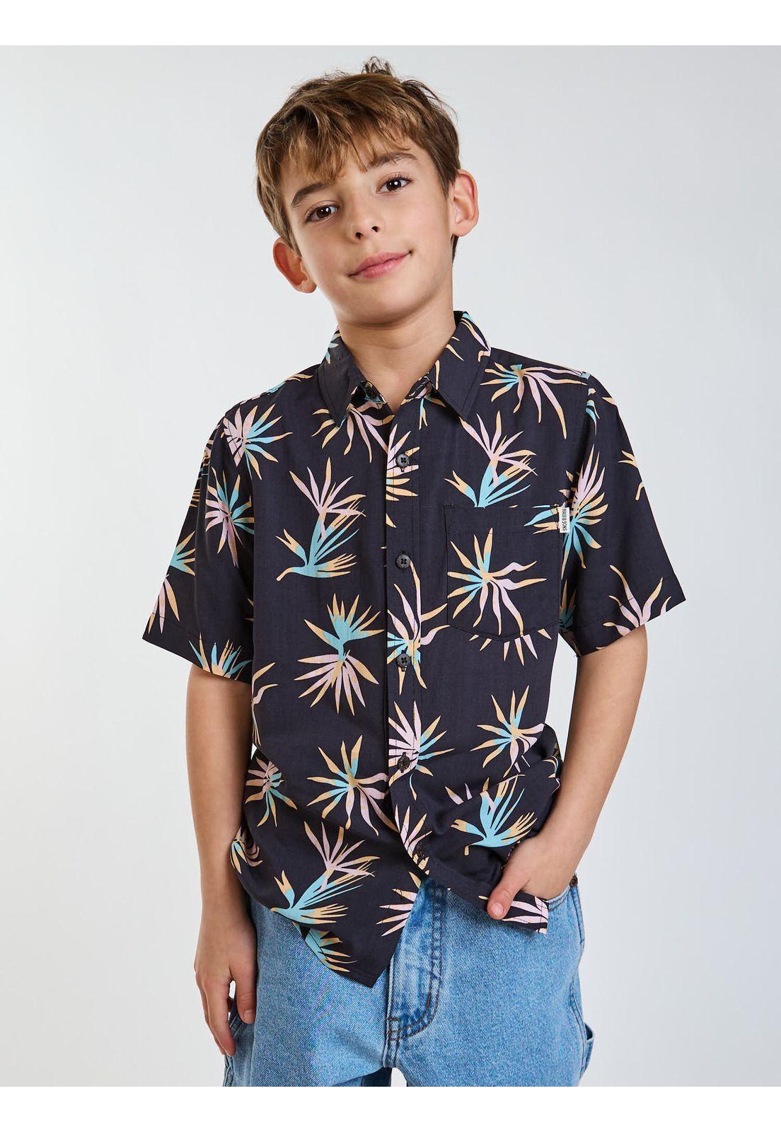 Camisa MC Sunwave Multicolor Infantil Maui and Sons-5
