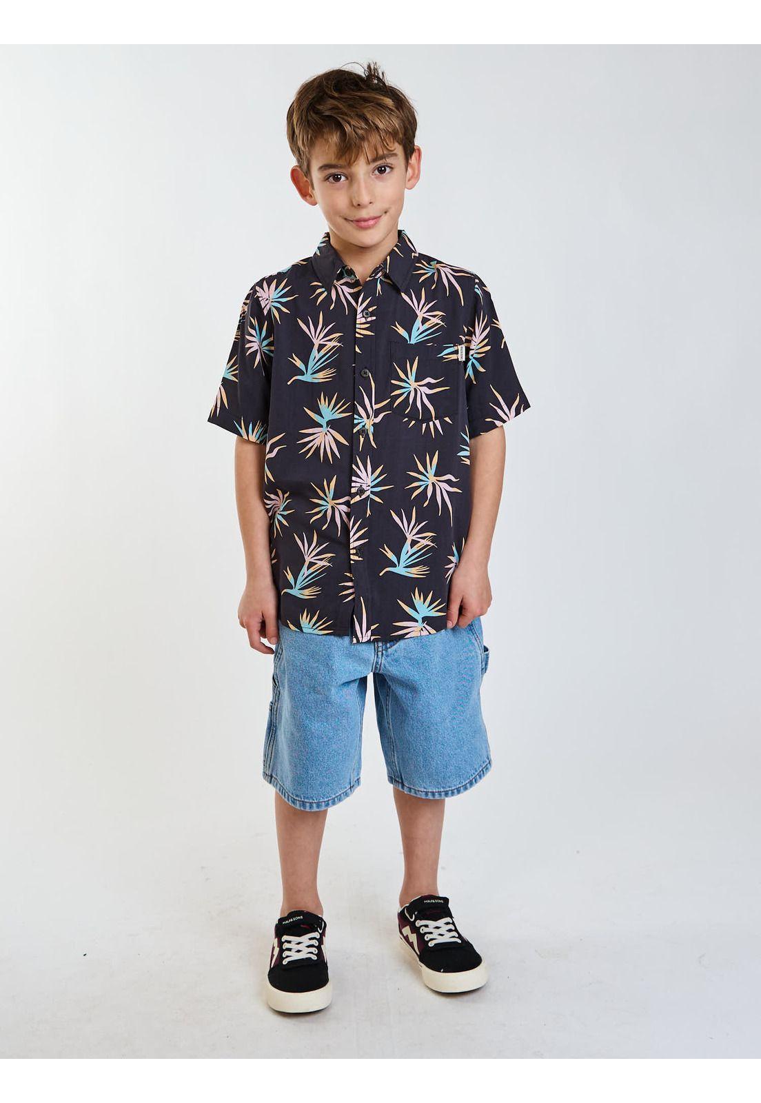 Camisa MC Sunwave Multicolor Infantil Maui and Sons-6