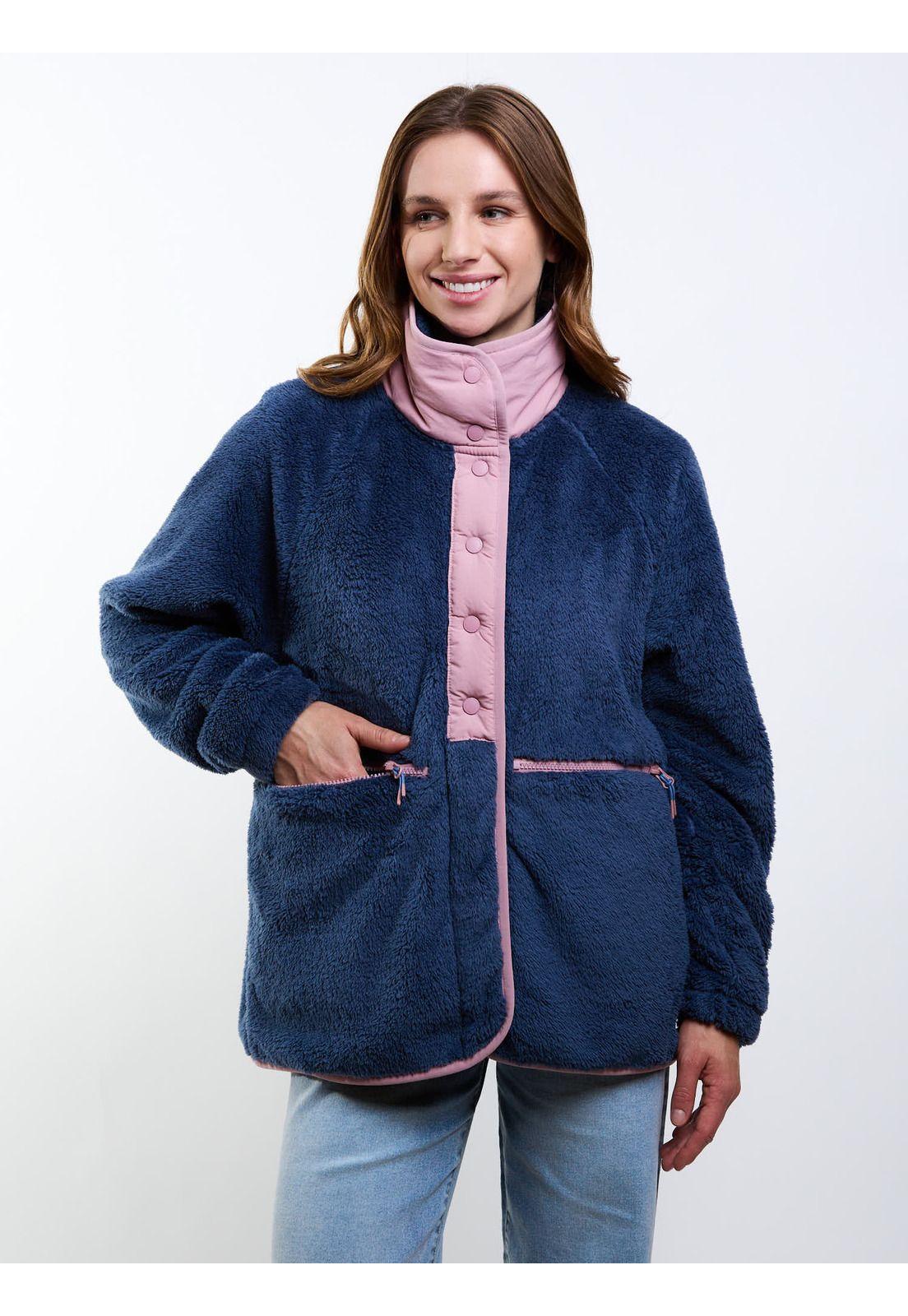 Poleron Argan Oil Azul Mujer Maui And Sons-3