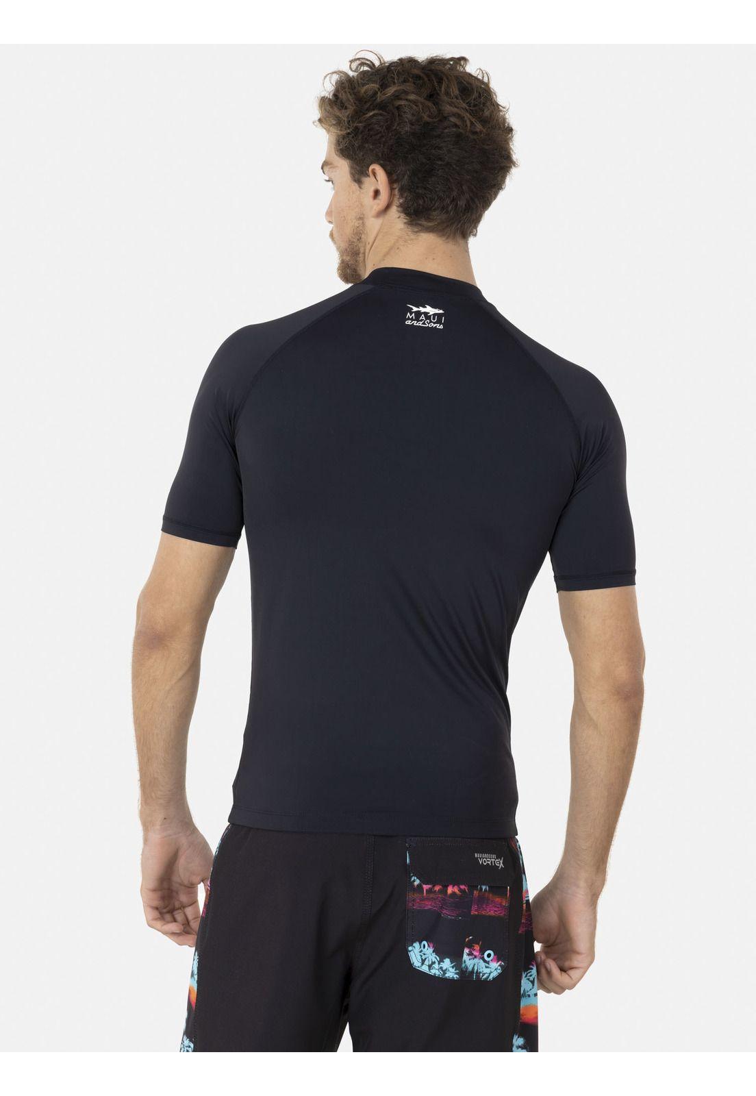 Polera CLASSIC UVP Hombre Negro Maui and Sons-1