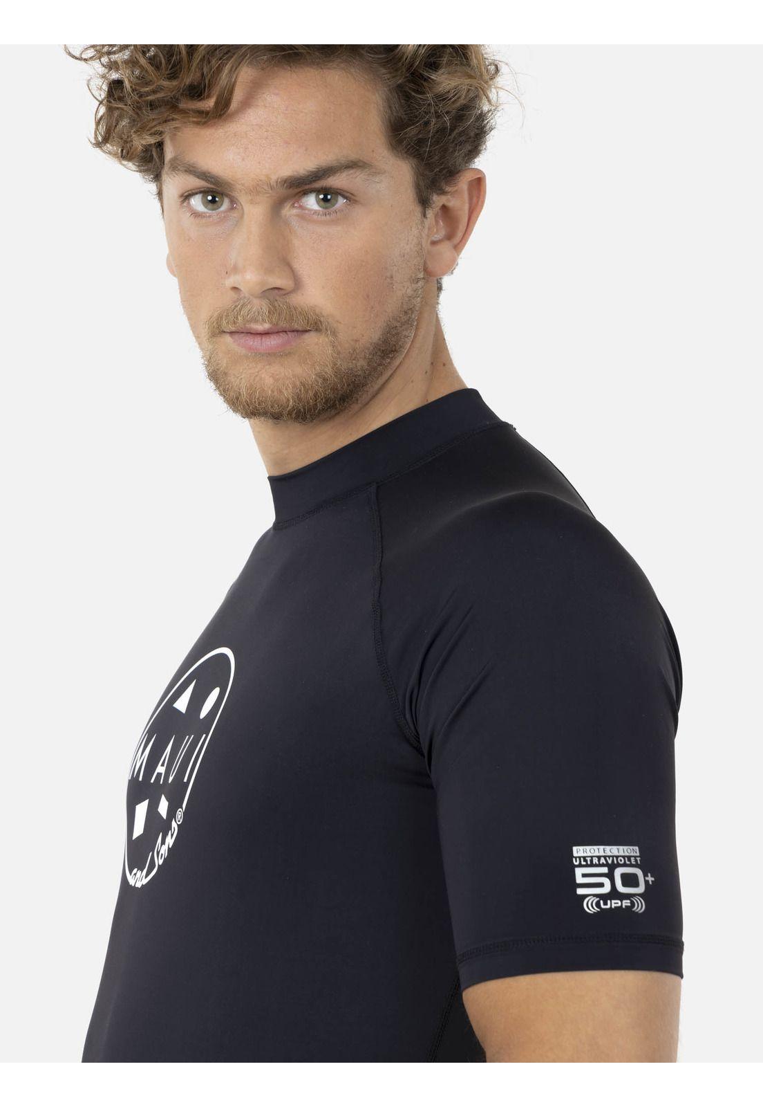 Polera CLASSIC UVP Hombre Negro Maui and Sons-2