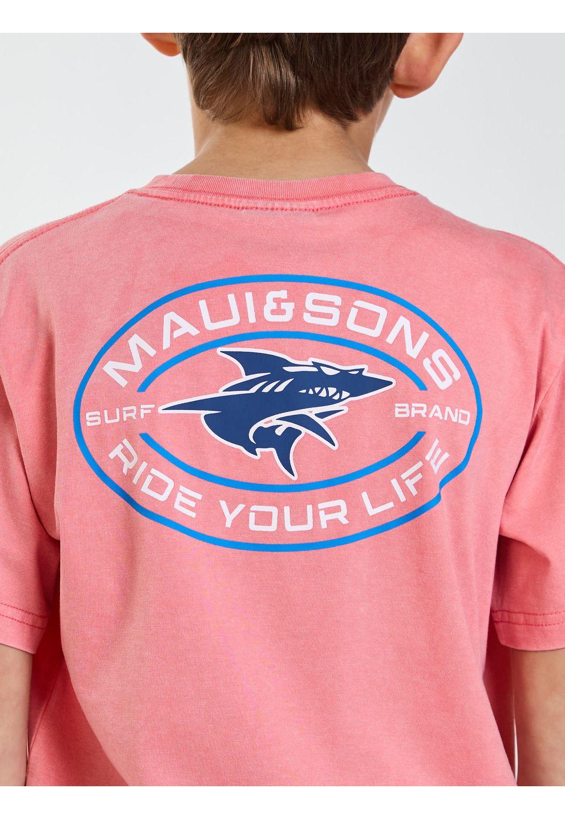 Polera MC Seaside Rosado Infantil Maui and Sons-3