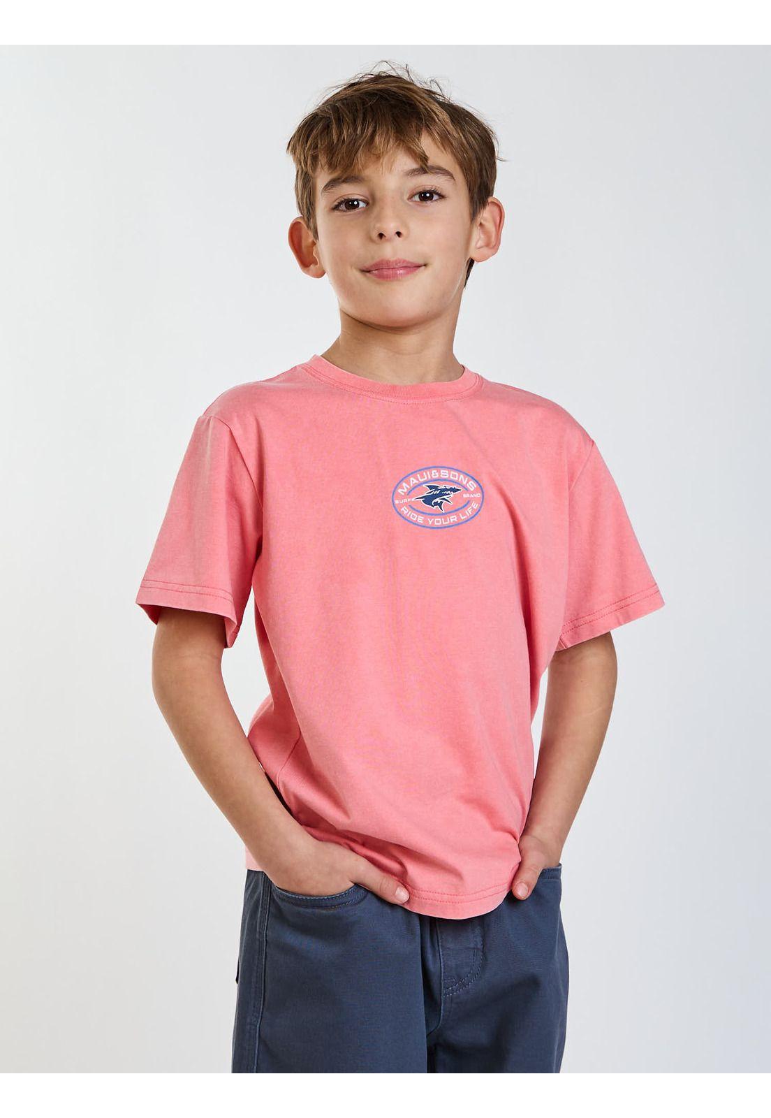 Polera MC Seaside Rosado Infantil Maui and Sons-6