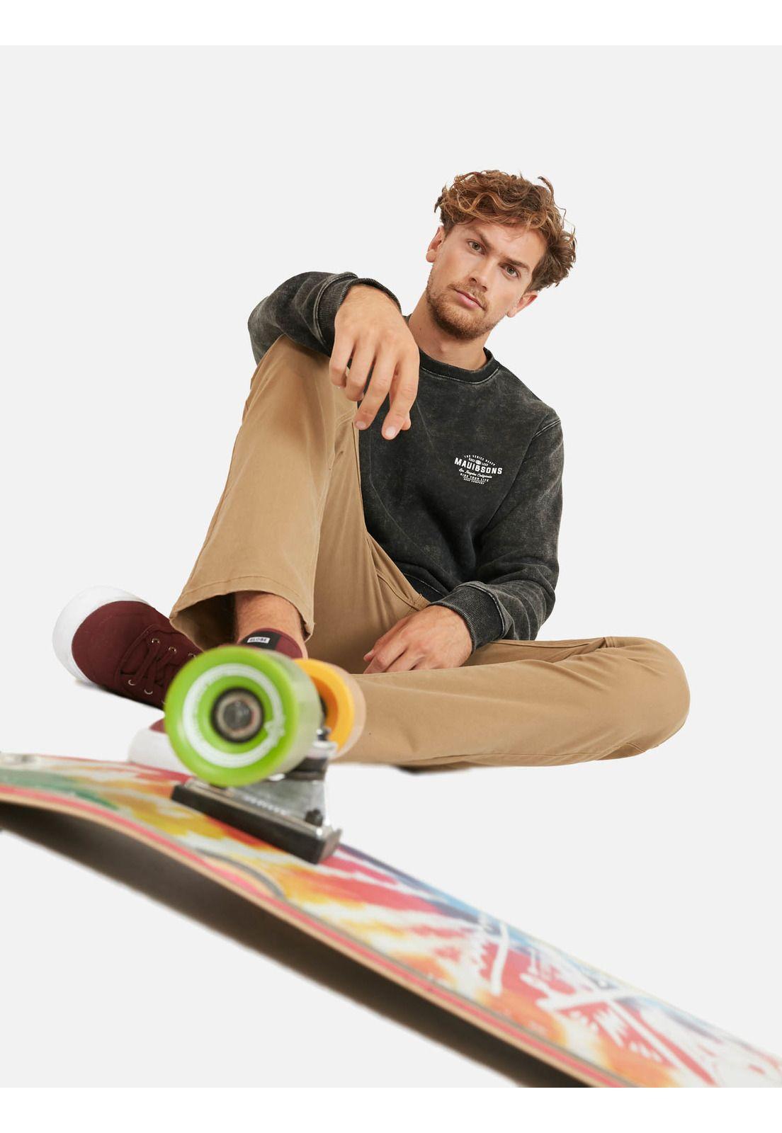 Poleron THE VENICE BEACH Hombre Negro Maui and Sons-3