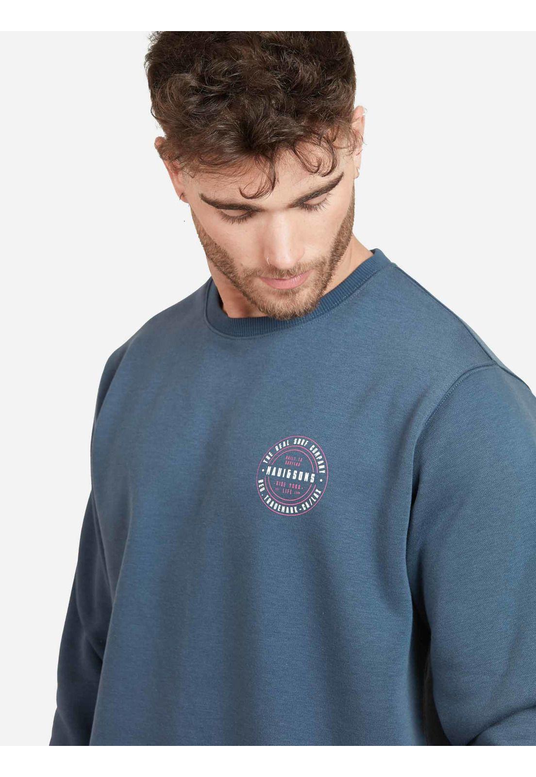 Poleron REAL SURF COMPANY Hombre Azul Maui and Sons-2