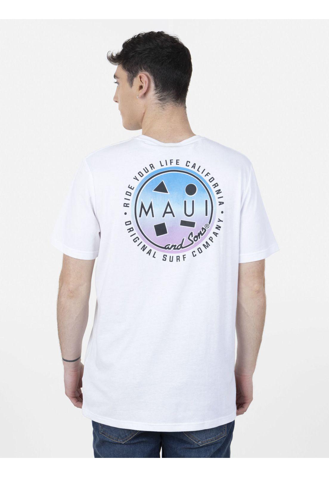 Pack Polera Billetera 5AV1558 Hombre Blanco Maui and Sons-1