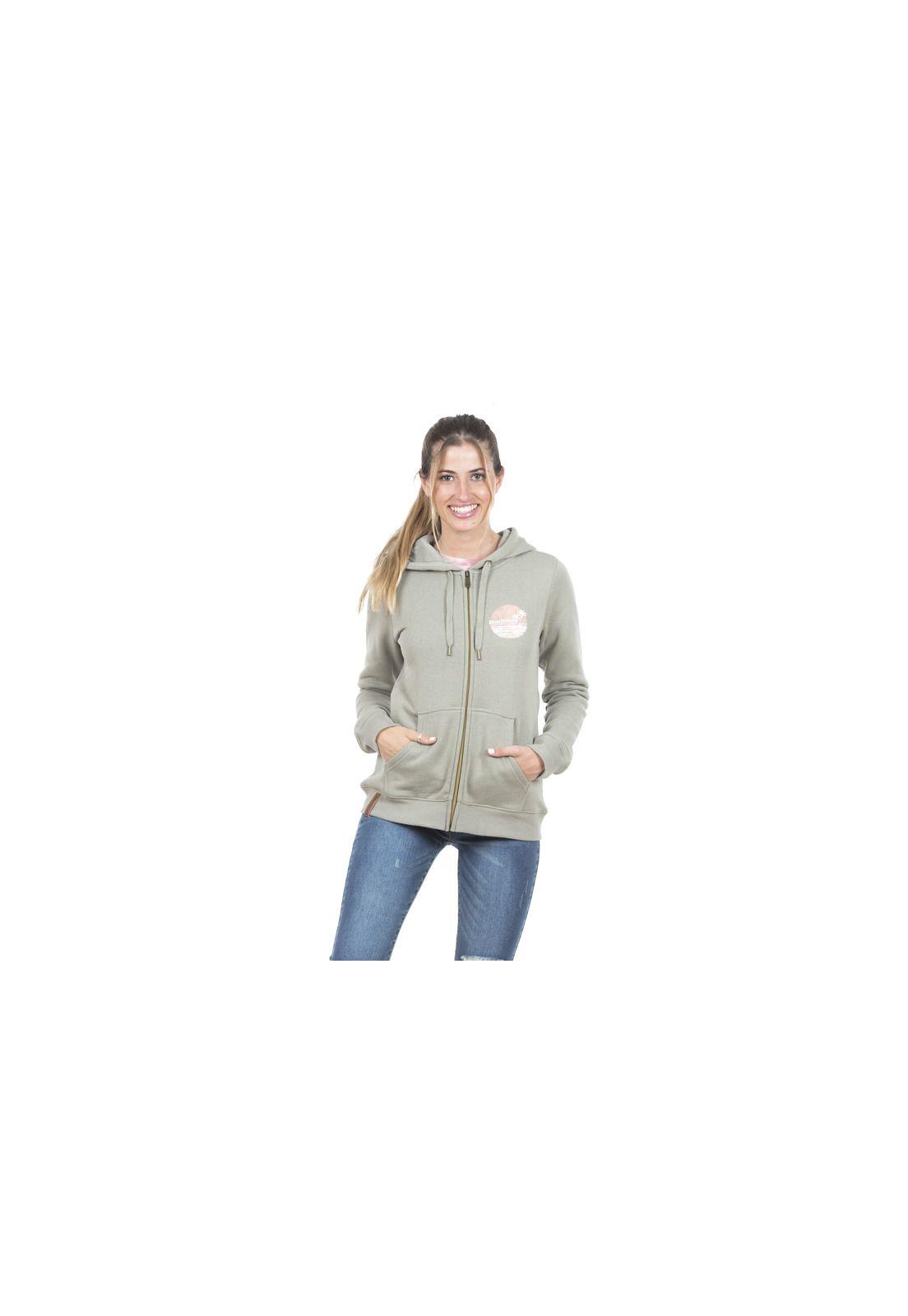 Poleron Fullzipper Mujer 5O238-WI20 Verde Maui and Sons-0