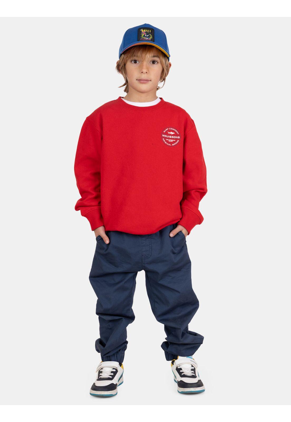Poleron CR Drift Rojo Infantil Maui And Sons-3
