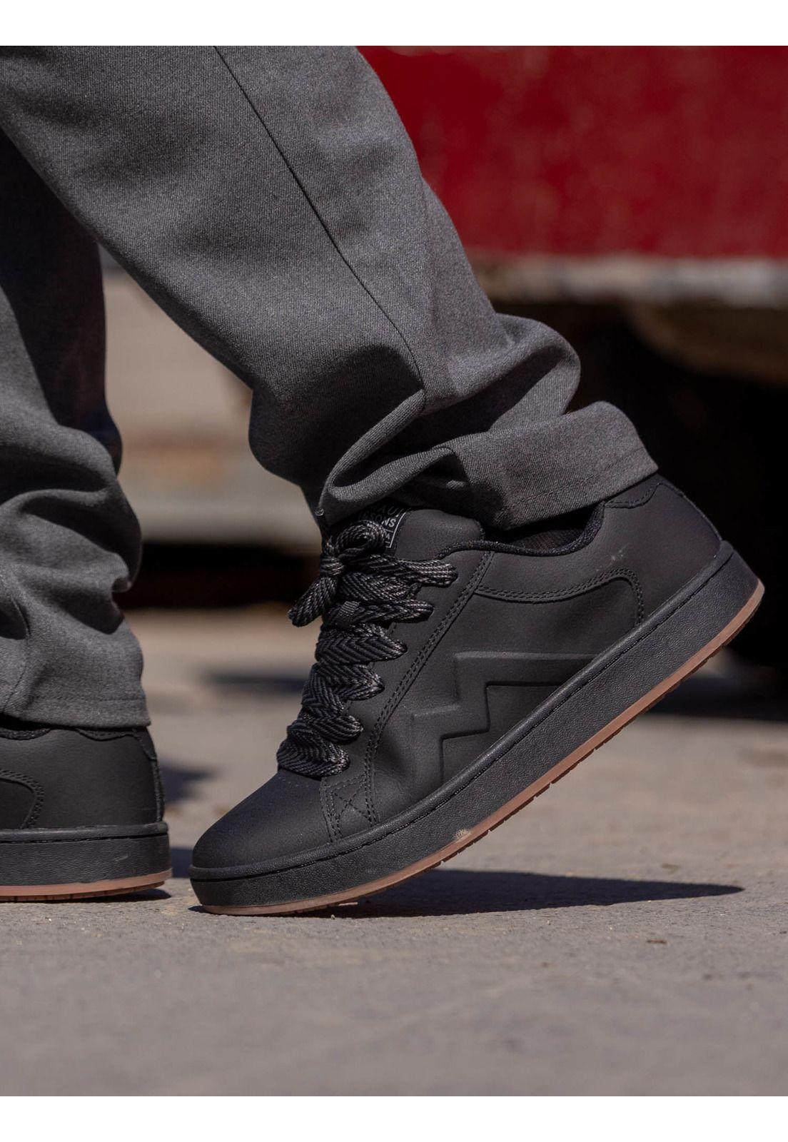 Zapatilla Escolar Swell Negro Hombre Maui and Sons-2