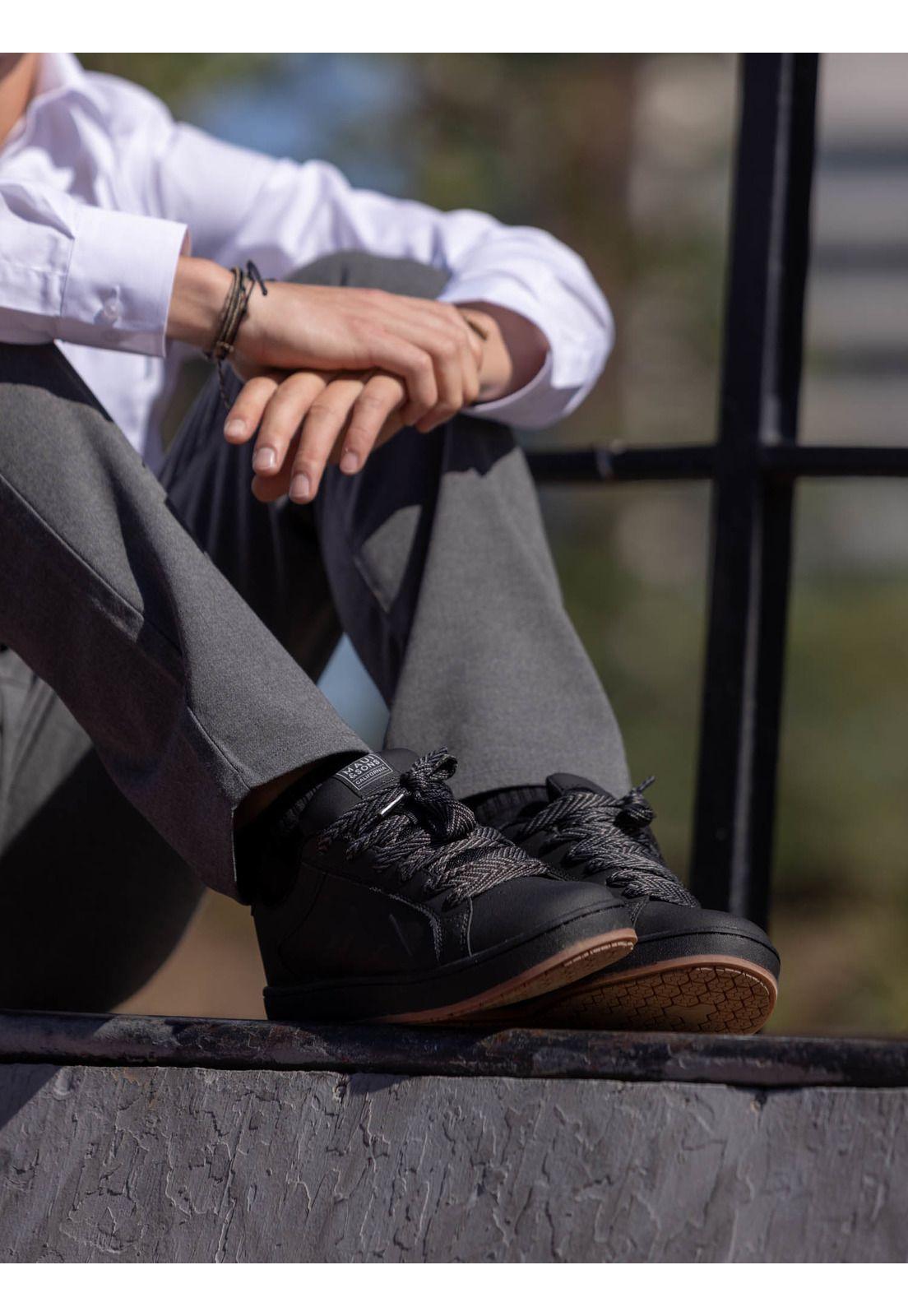 Zapatilla Escolar Swell Negro Hombre Maui and Sons-4