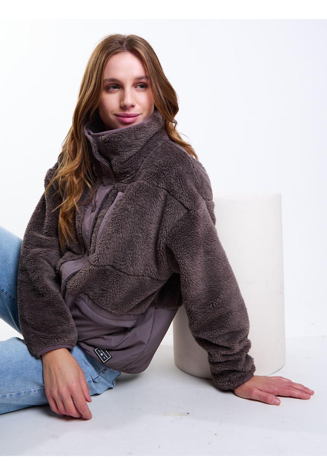 Poleron Autumn Blaze Café Mujer Maui And Sons-8