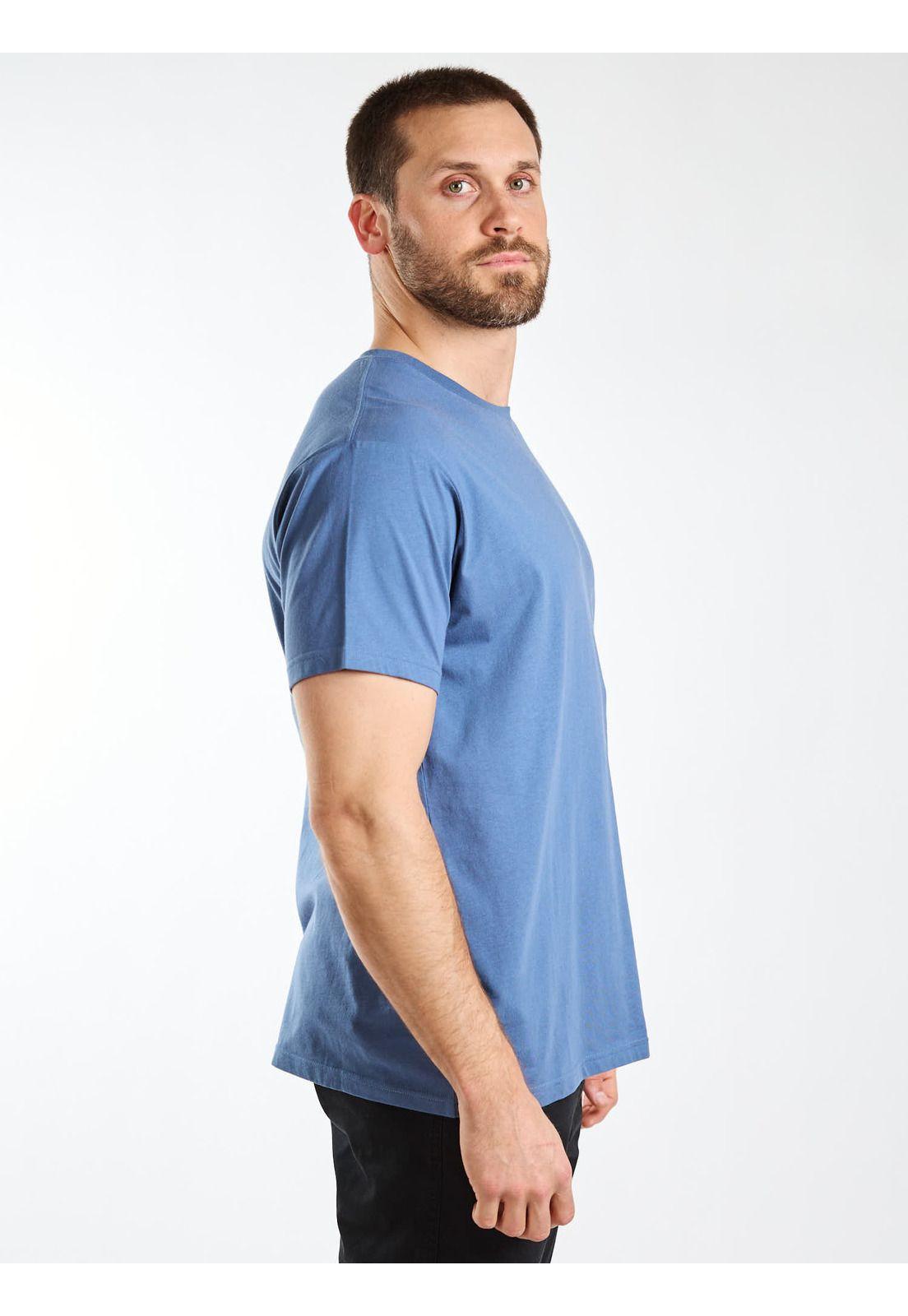 Polera MC Square R Sprayy Azul Hombre Rusty-2