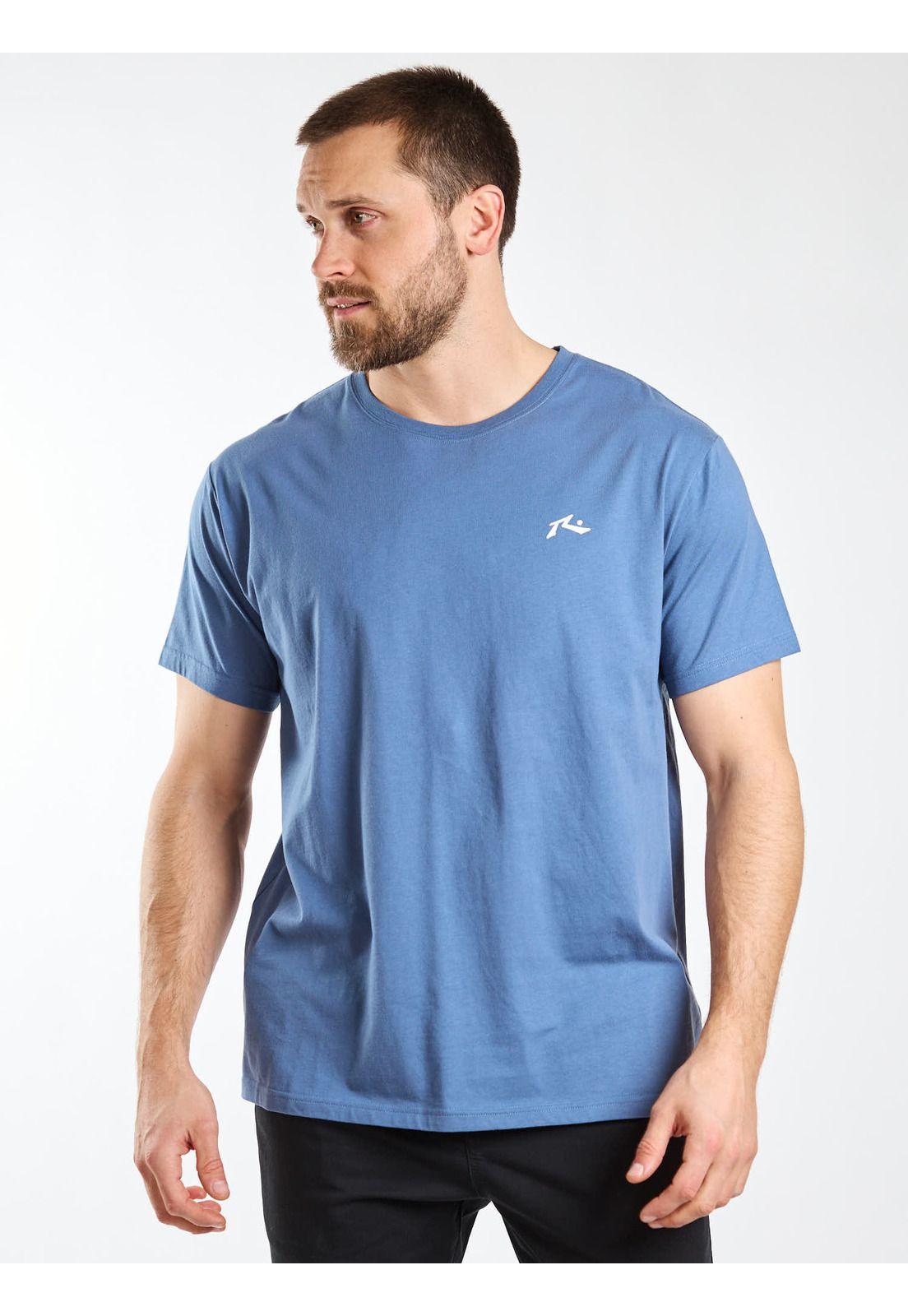 Polera MC Square R Sprayy Azul Hombre Rusty-5