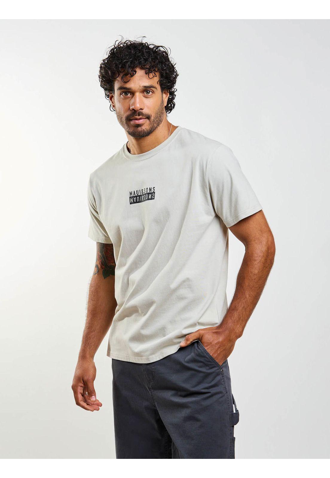 Polera MC Floor is lava Beige Hombre Maui And Sons-4