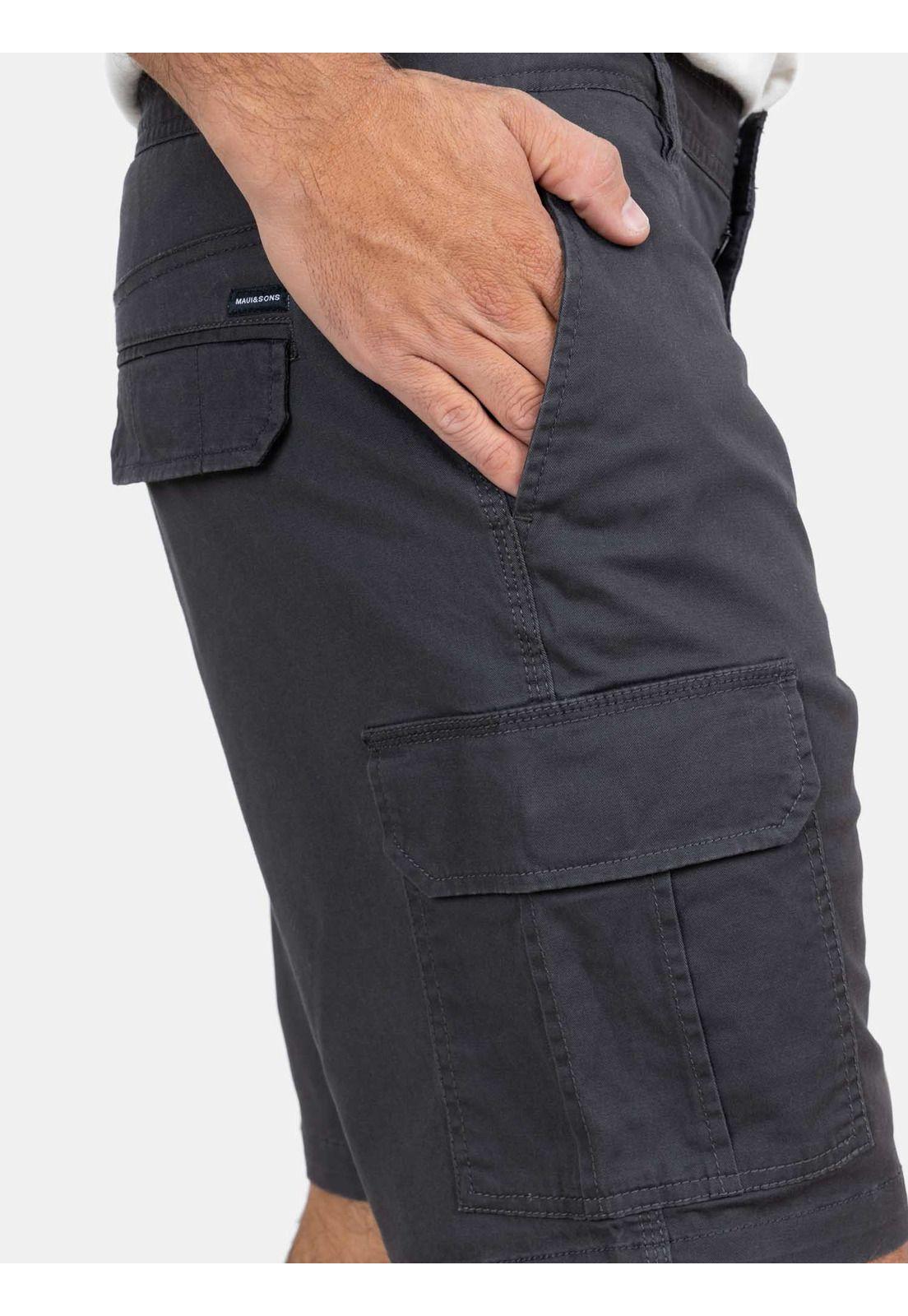 Bermuda Clasico Explosive Gris Hombre Maui And Sons-2