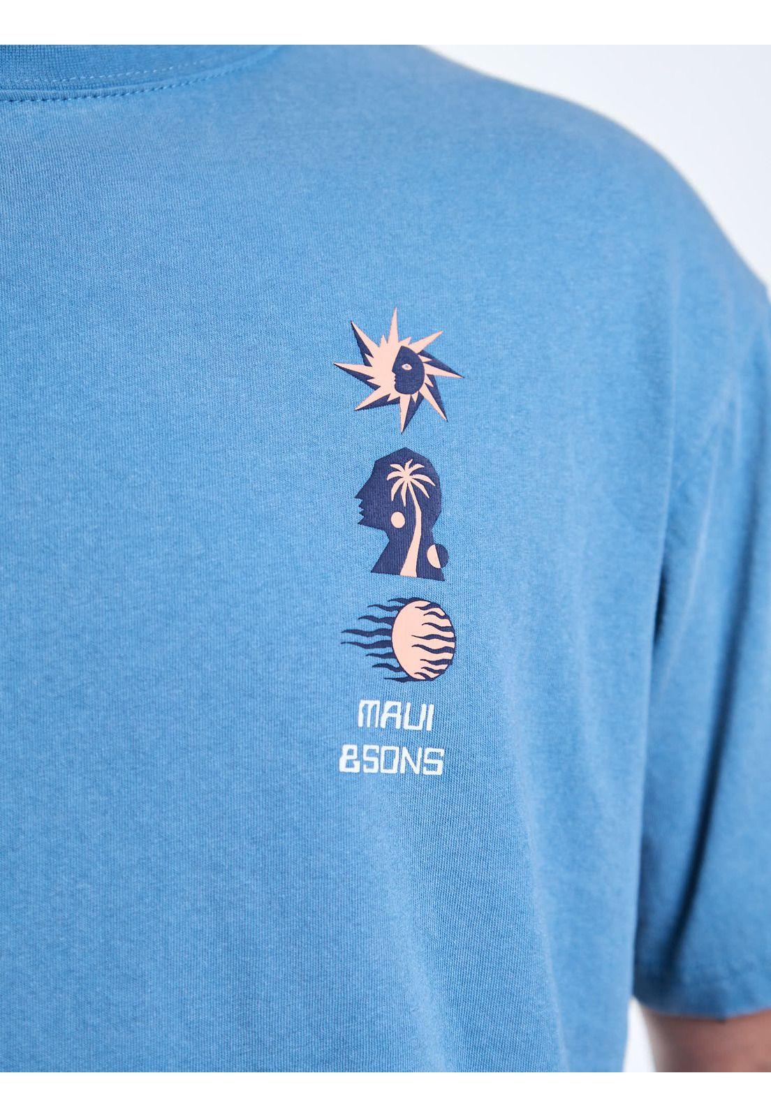 Polera MC Sun Celeste Hombre Maui and Sons-5