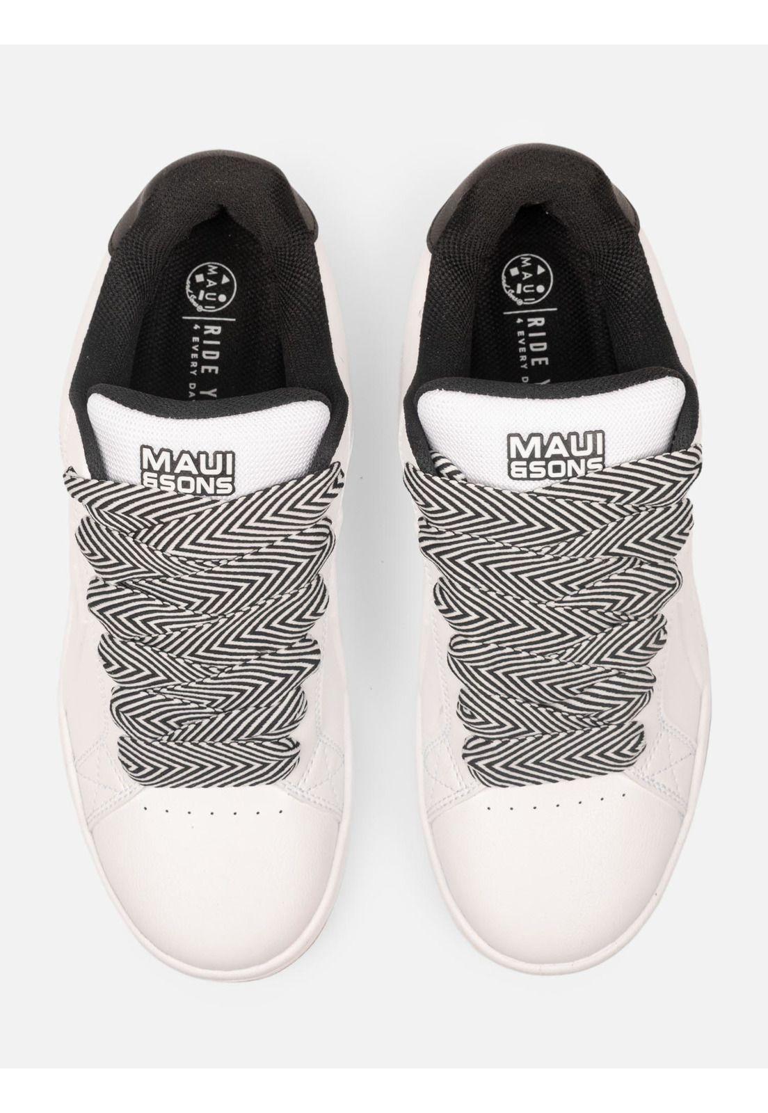 Zapatilla Statica Blanco Hombre Maui And Sons-3