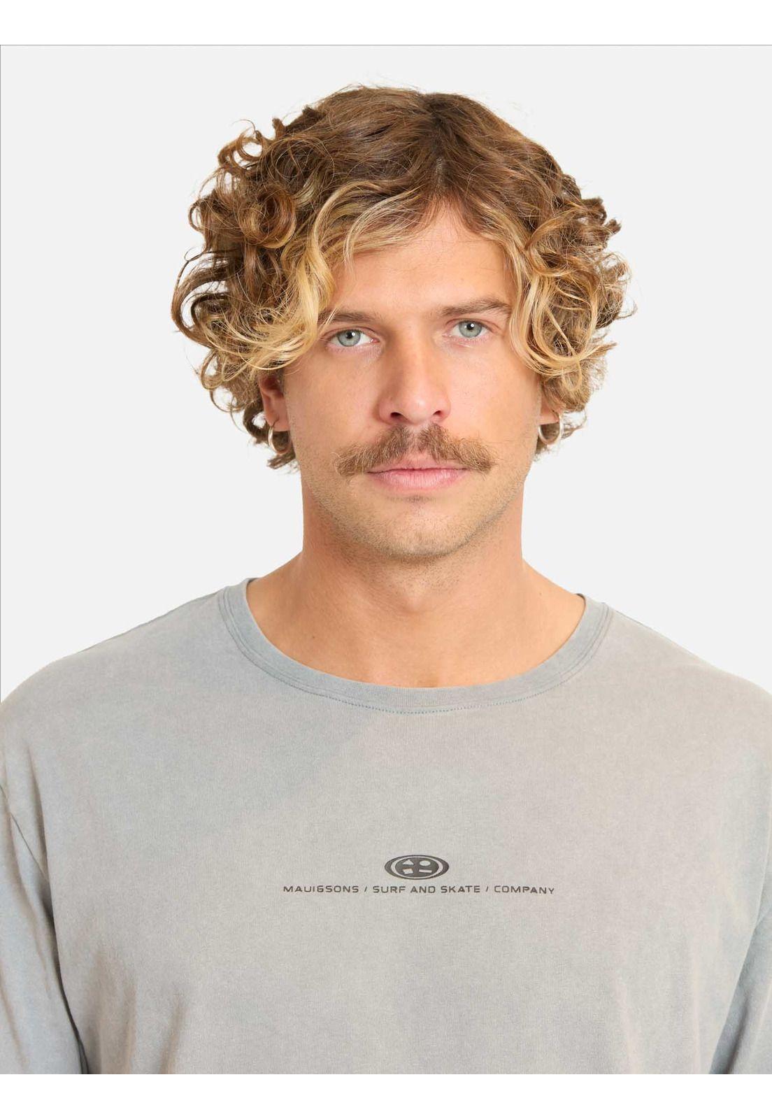 Polera MC Ciyon Gris Hombre Maui And Sons-2