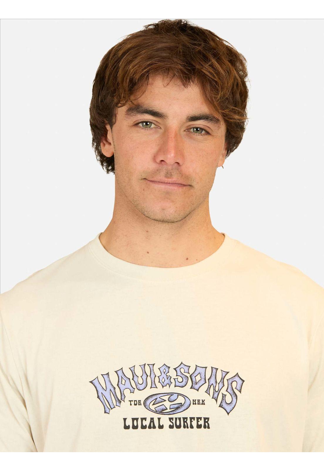 Polera MC Starry Night Beige Hombre Maui And Sons-3
