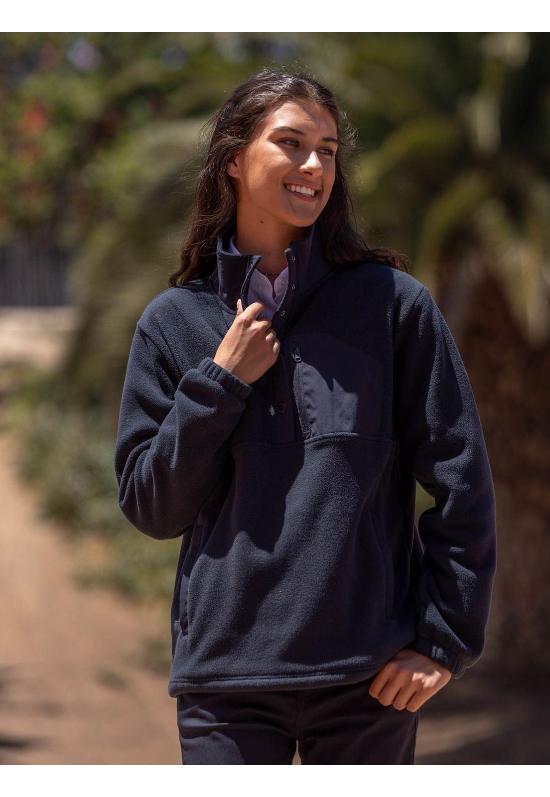 Poleron Escolar Nalu Azul Mujer Maui and sons-2