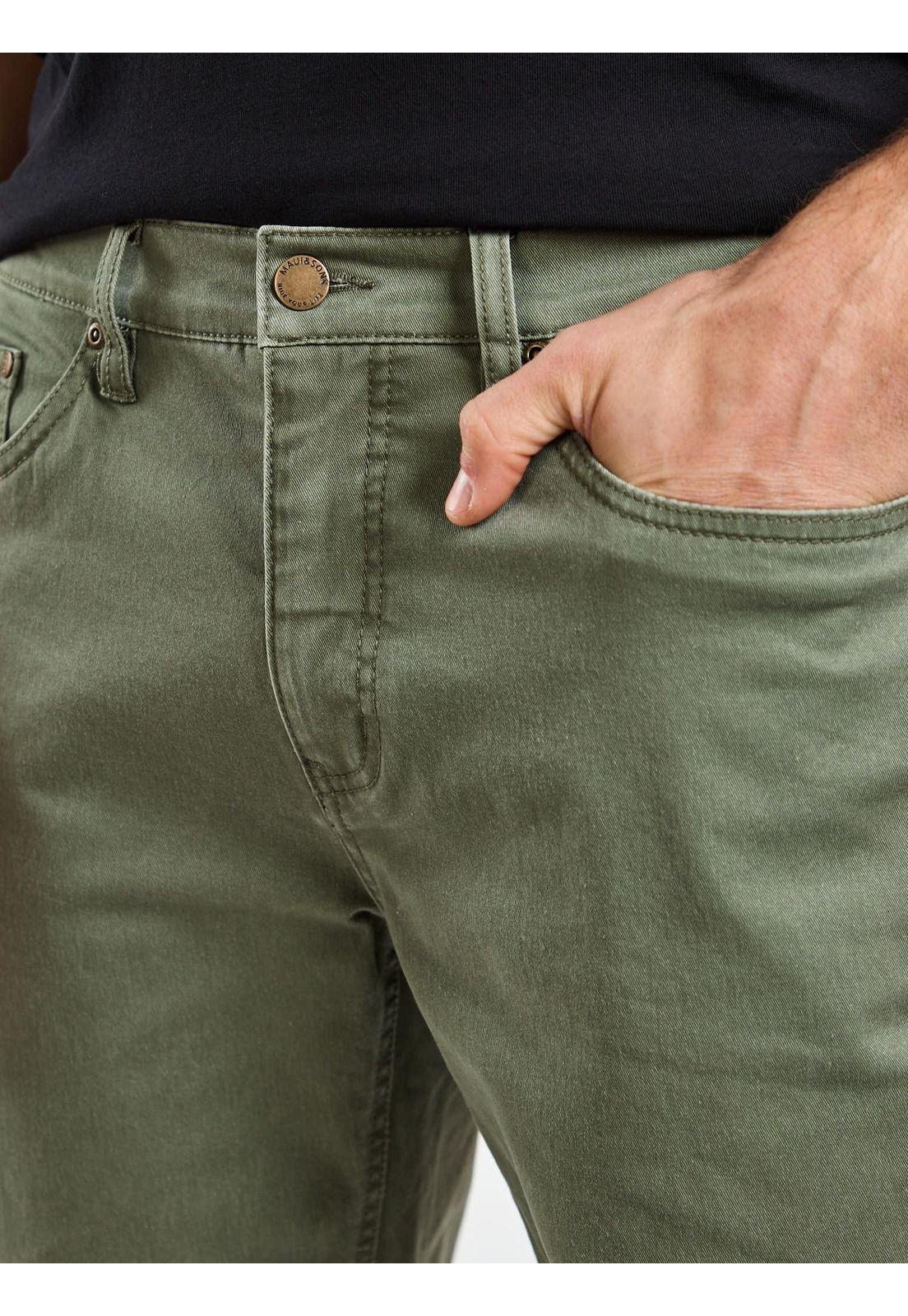 Pantalon Tide Verde Hombre Maui and Sons-4