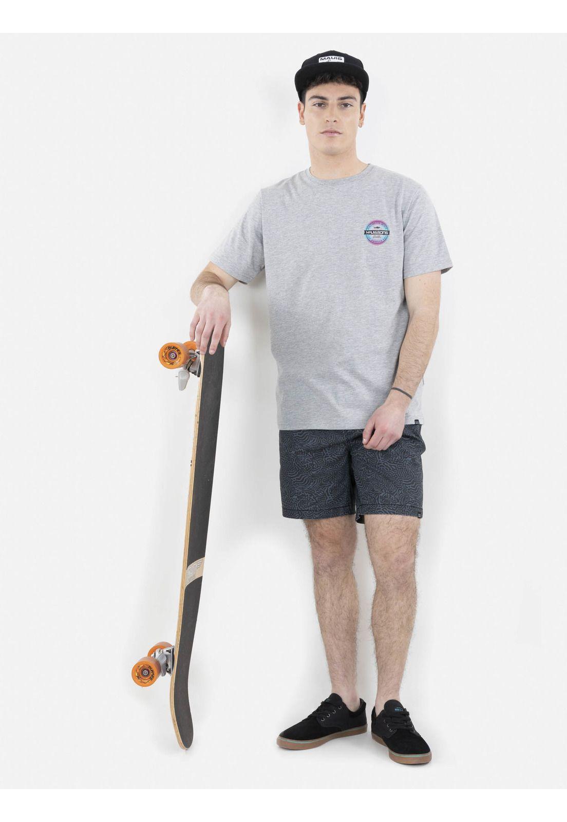 Polera HUNTINGTON BEACH Hombre Gris Maui and Sons-3