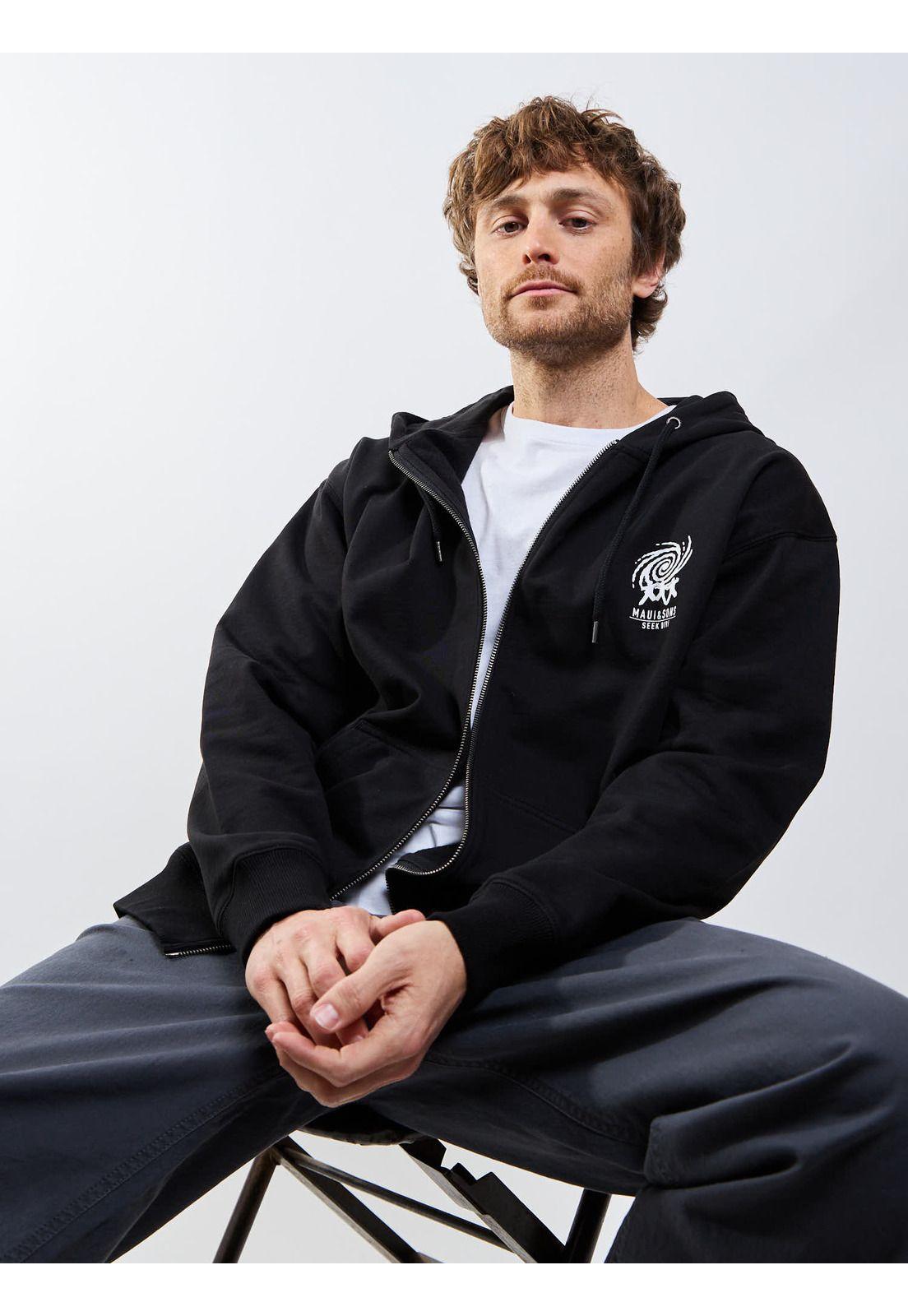 Poleron FZ Nautyx Negro Hombre Maui And Sons-6