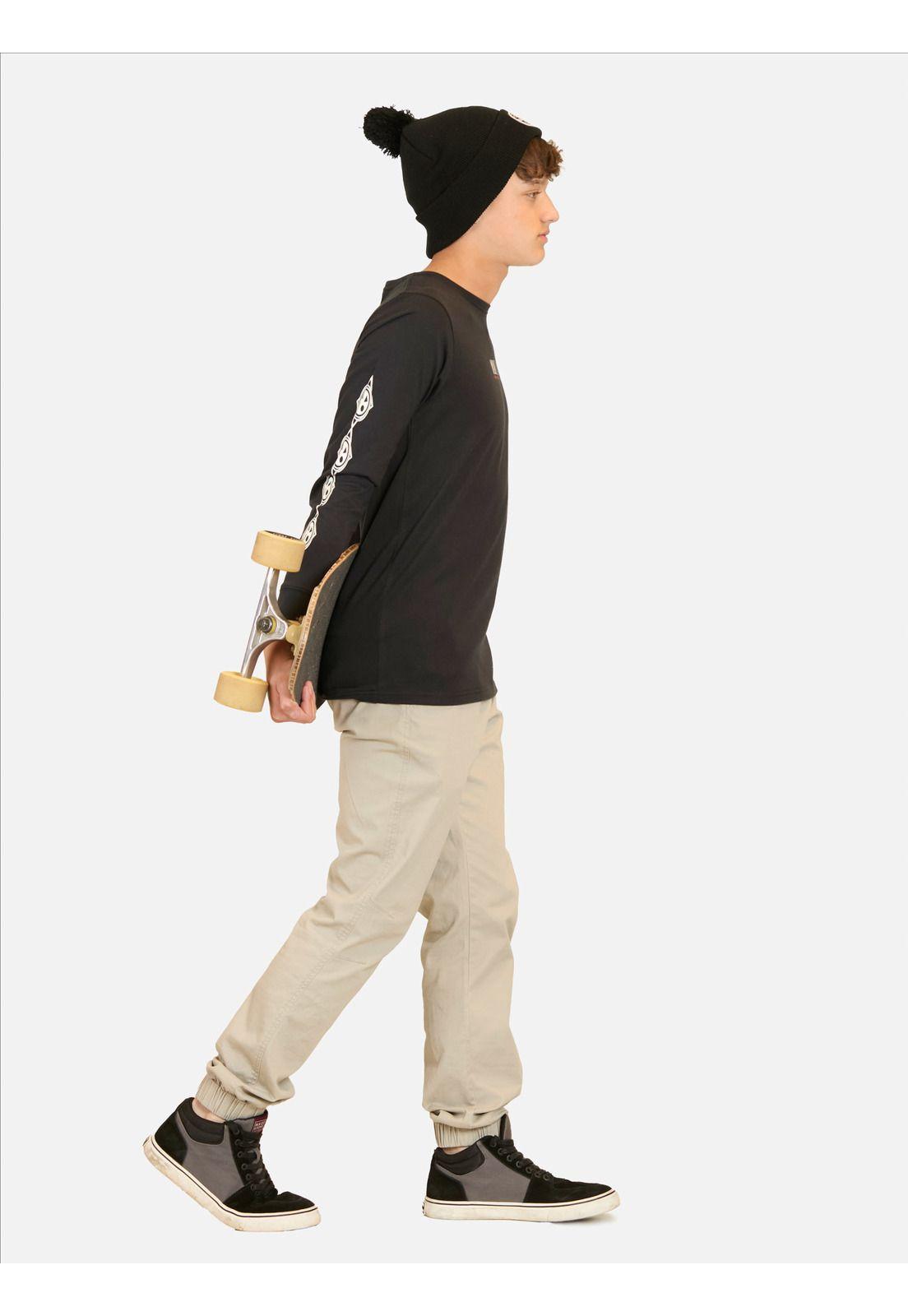 Polera ML Pineapple Negro Infantil Maui And Sons-3