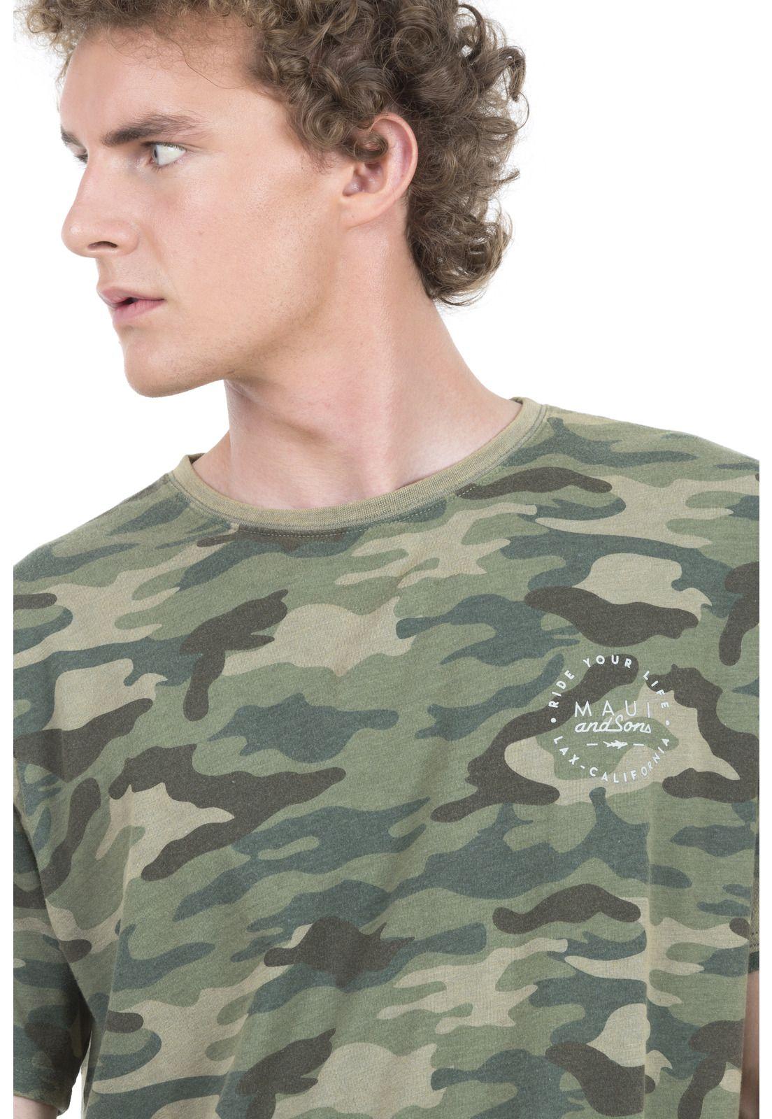 Polera M/C Hombre 5P920-MI20 Verde Maui and Sons-2