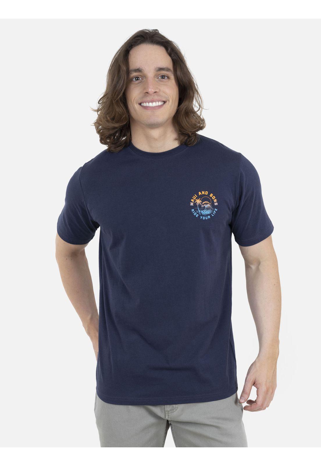 Polera Hombre Azul Oscuro 5P1007-MV22 Maui And Sons-0
