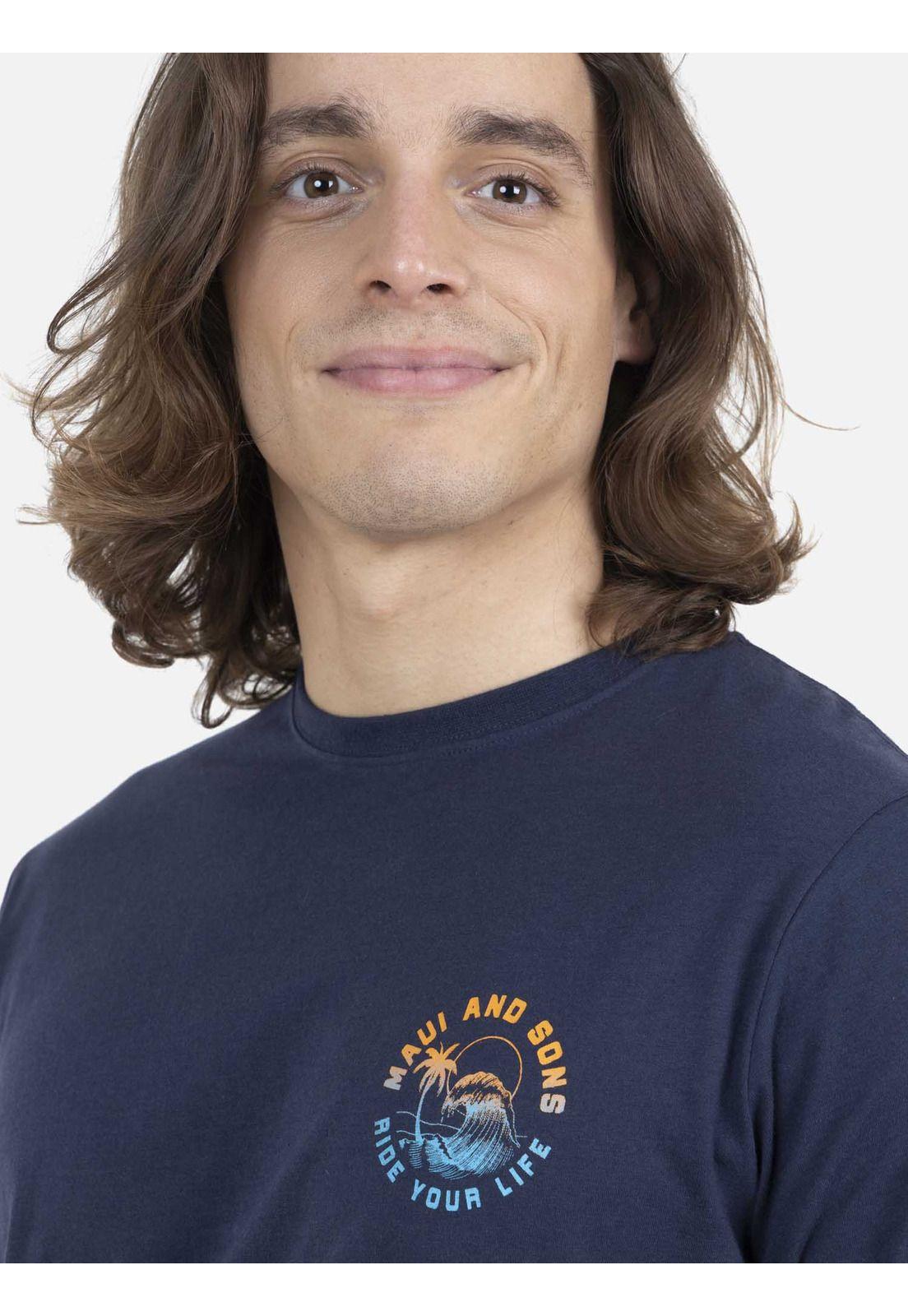 Polera Hombre Azul Oscuro 5P1007-MV22 Maui And Sons-2