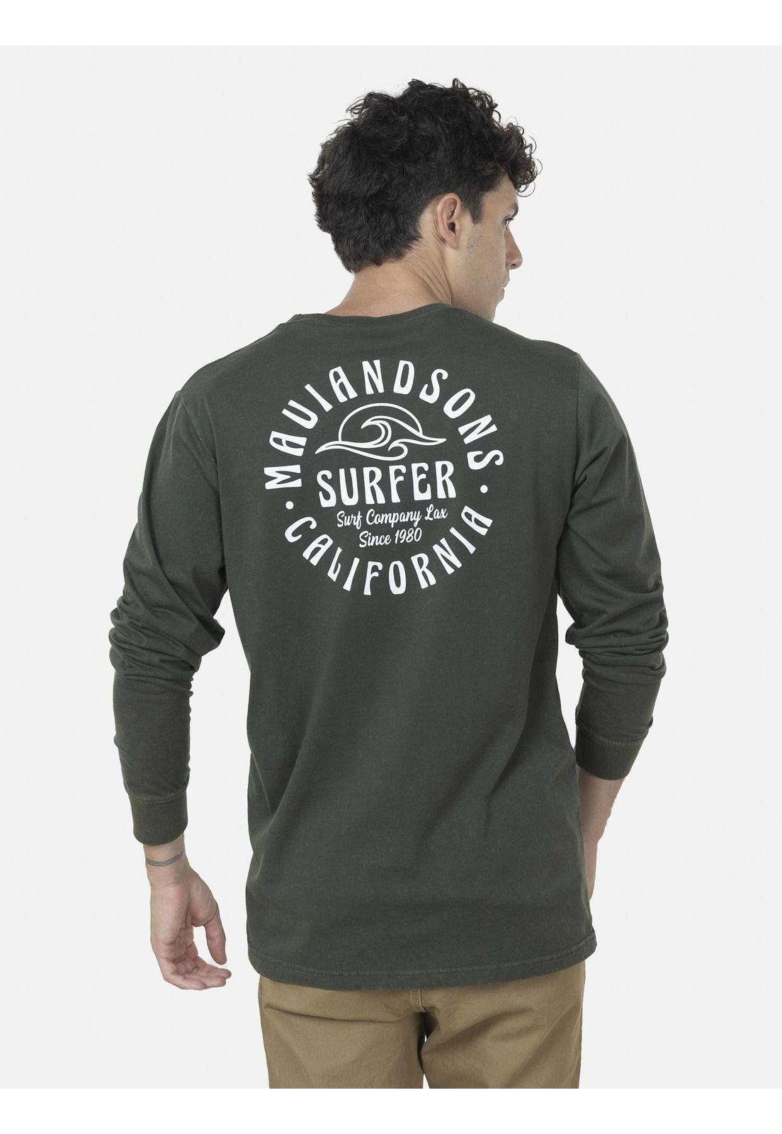 Polera Hombre CALIFORNIA SURF Verde Maui and Sons-1