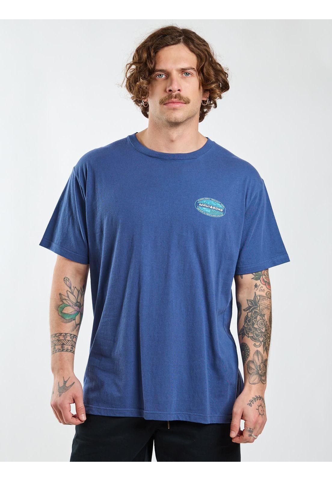 Polera MC Drift Azul Hombre Maui and Sons-0