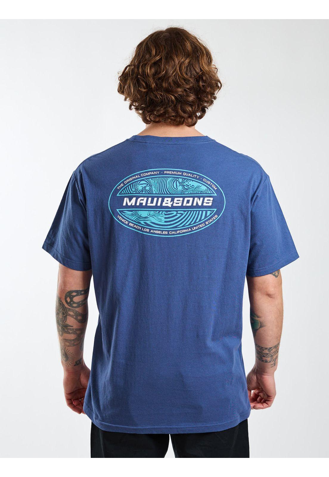Polera MC Drift Azul Hombre Maui and Sons-1