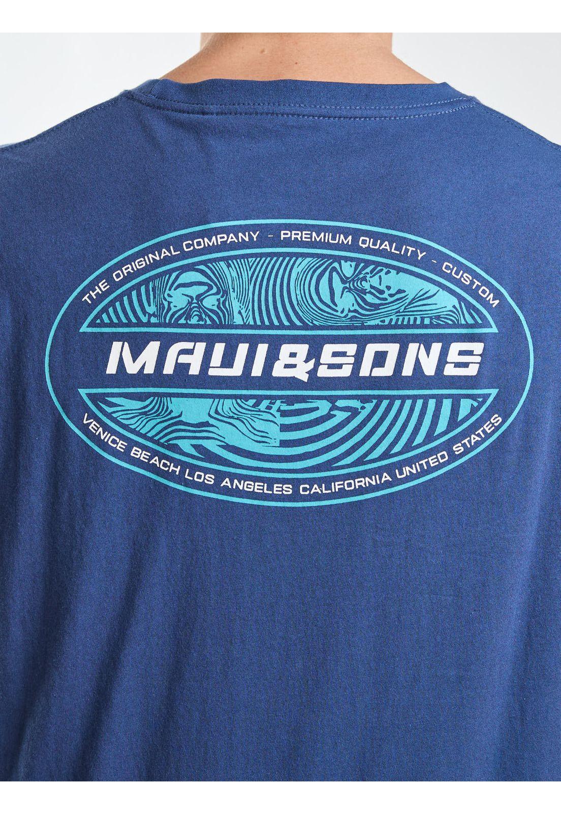 Polera MC Drift Azul Hombre Maui and Sons-3