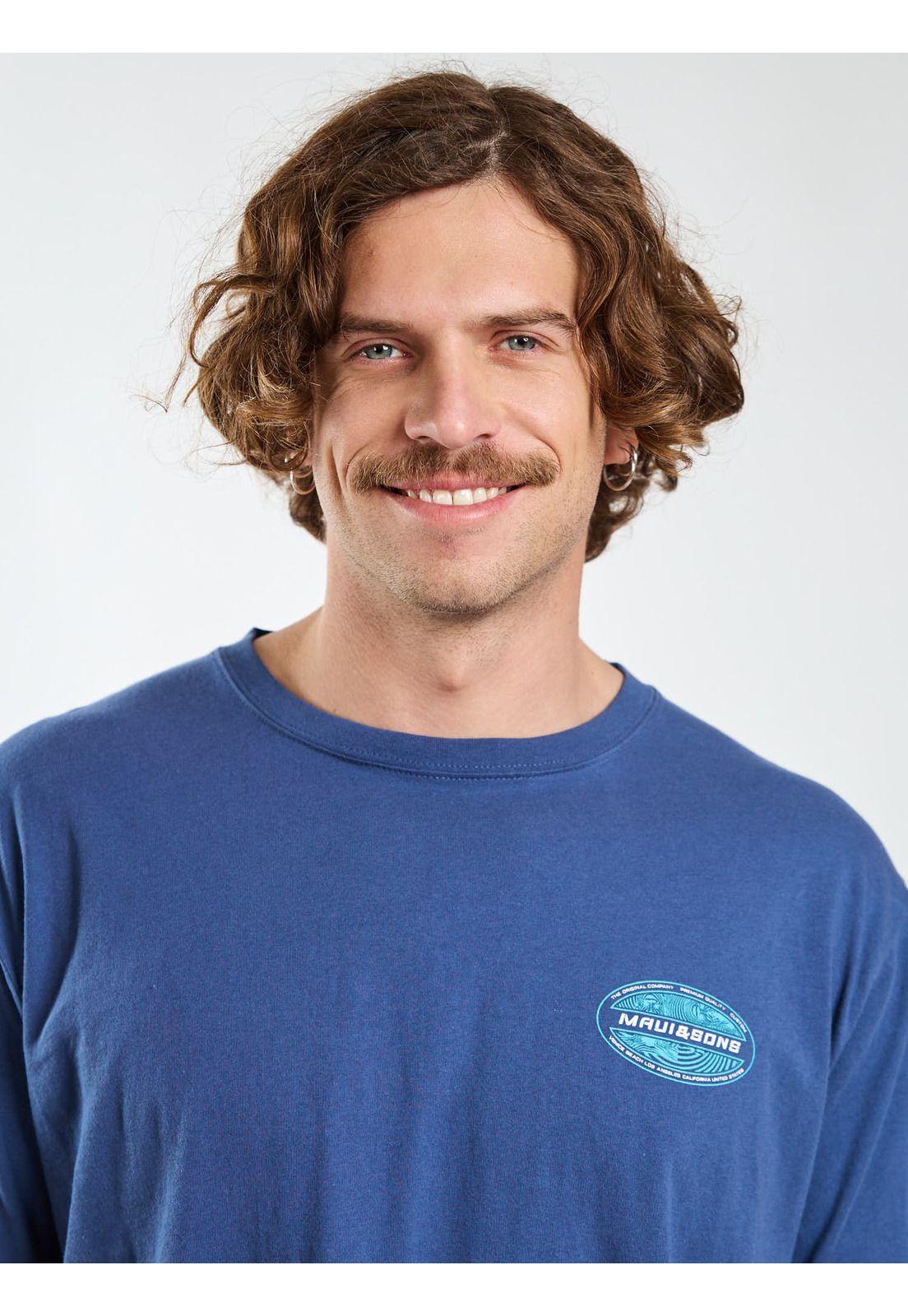 Polera MC Drift Azul Hombre Maui and Sons-4
