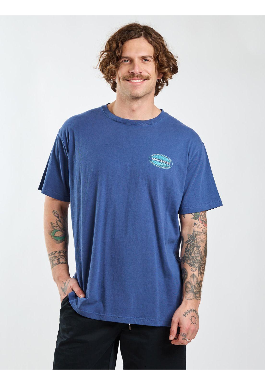 Polera MC Drift Azul Hombre Maui and Sons-6