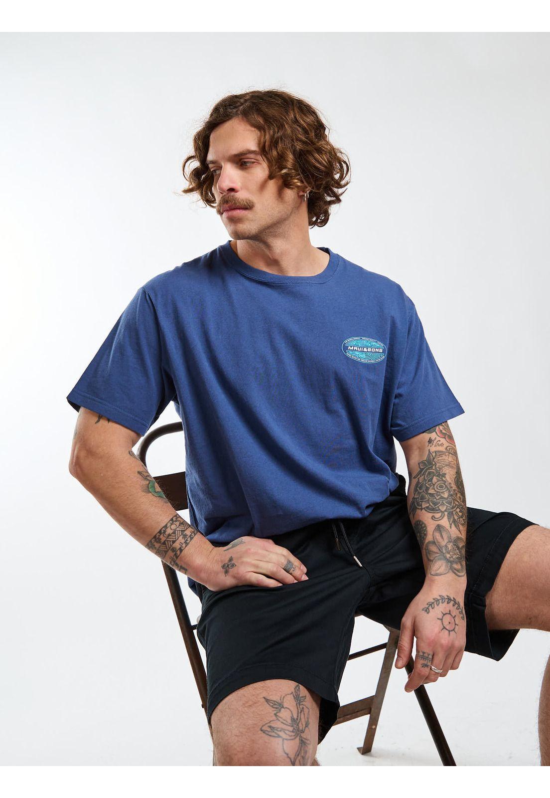 Polera MC Drift Azul Hombre Maui and Sons-7