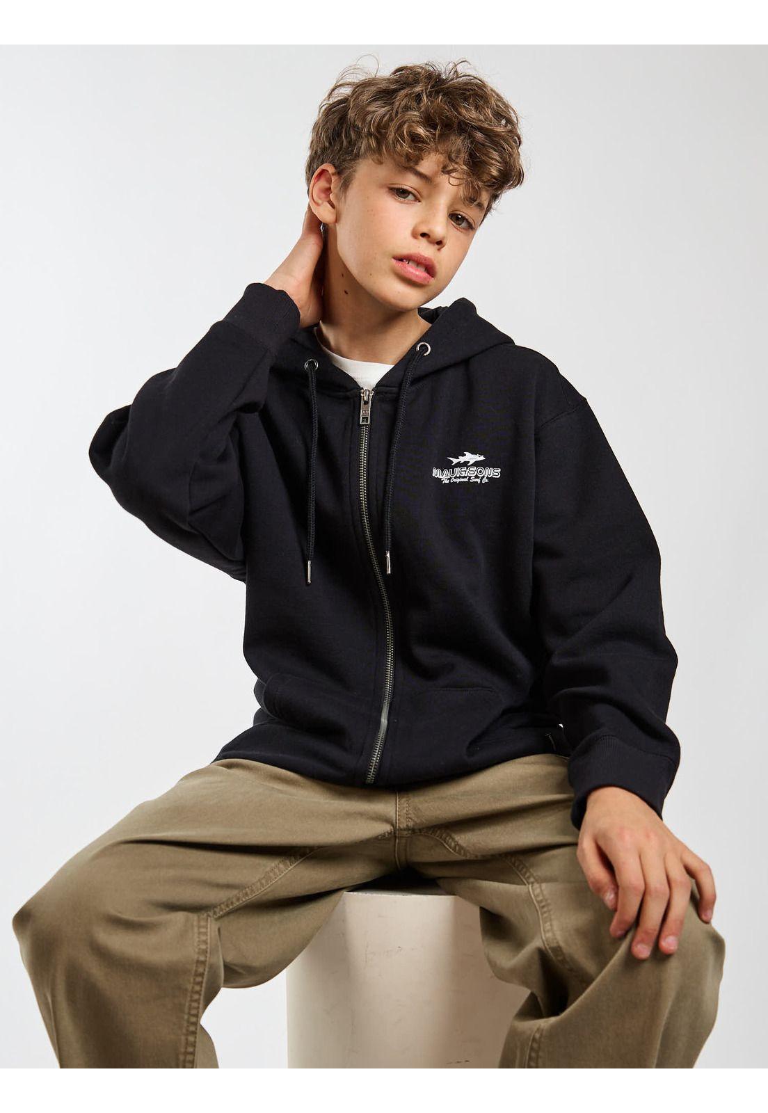 Poleron FZ Makana Negro Infantil Maui and Sons-6
