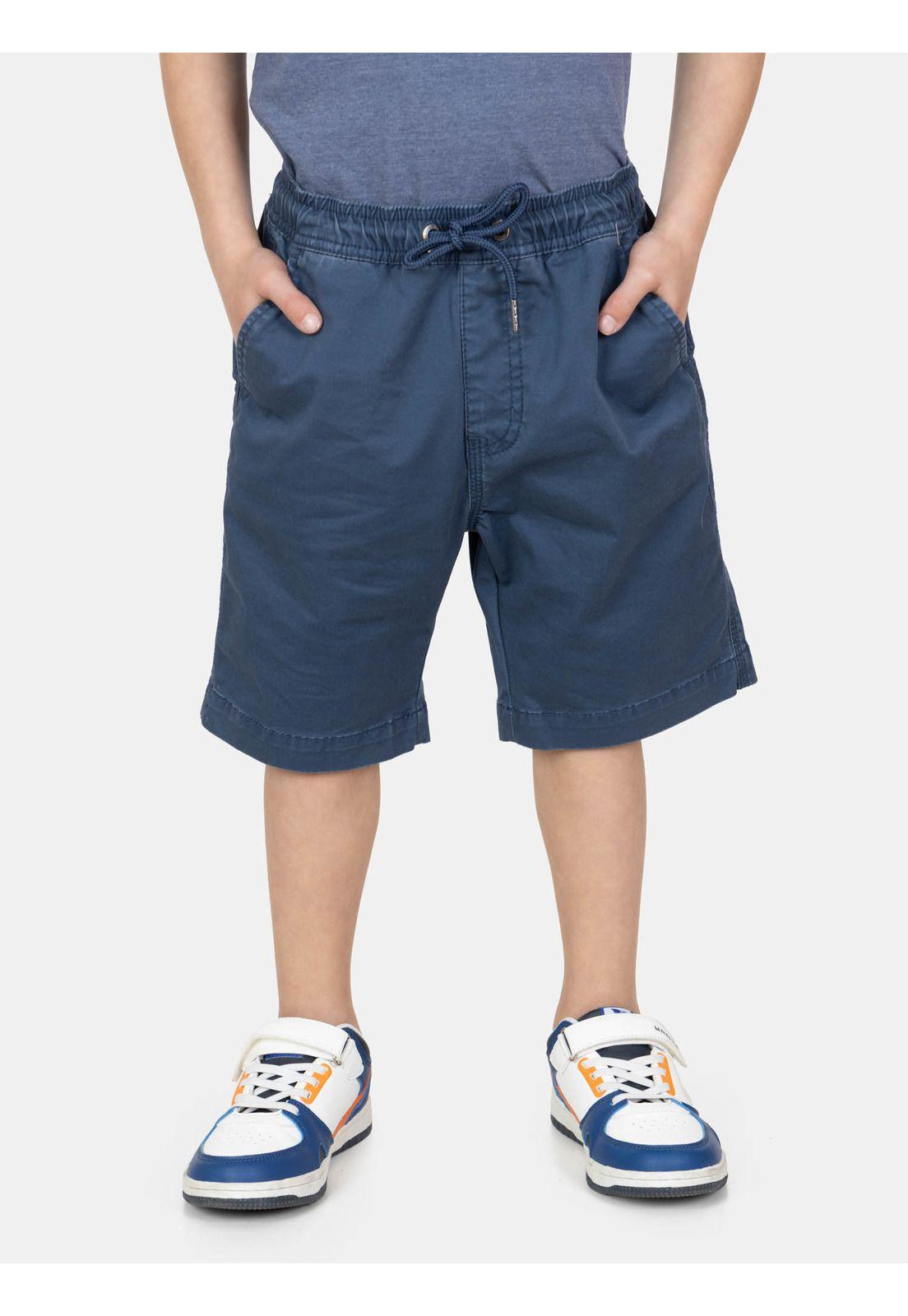 Bermuda Jogger Brivida Celeste Infantil Maui And Sons-0