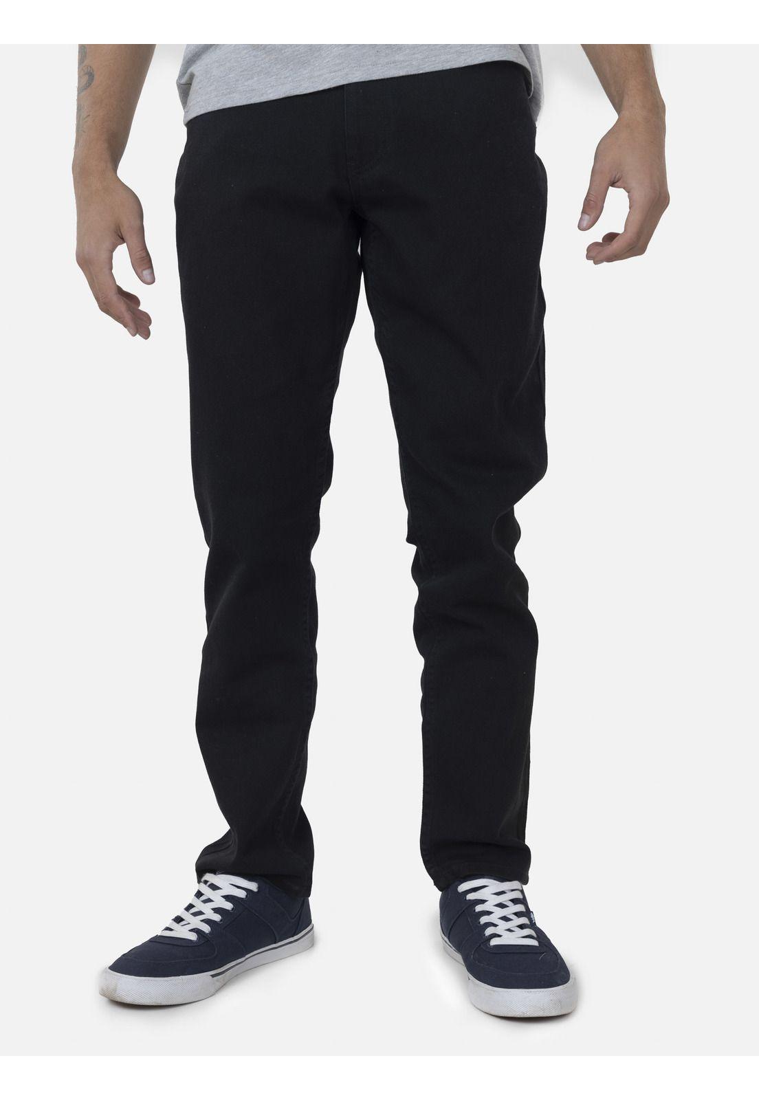 Pantalon Hombre SKINNY BLACK Negro Maui and Sons-0