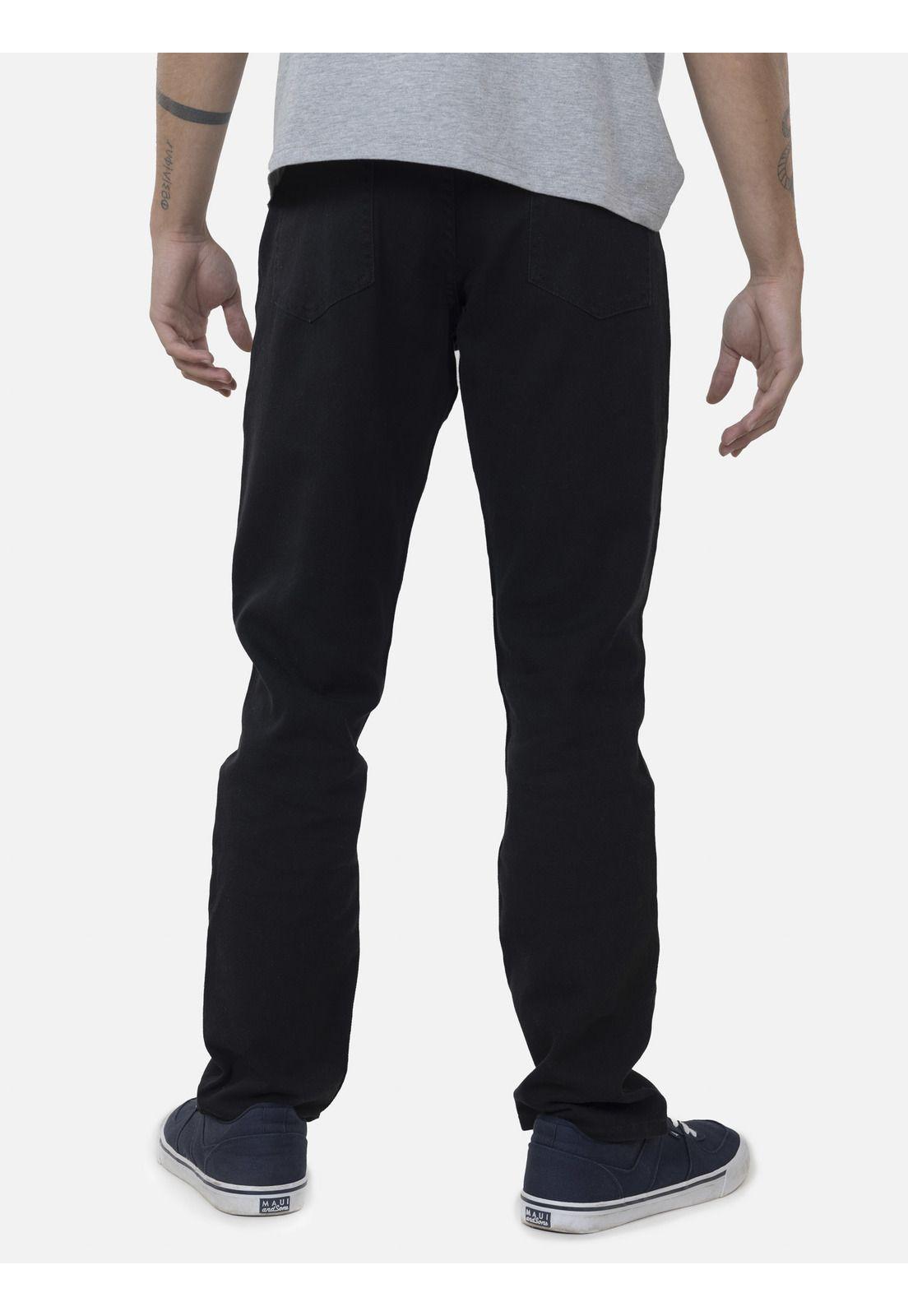 Pantalon Hombre SKINNY BLACK Negro Maui and Sons-1