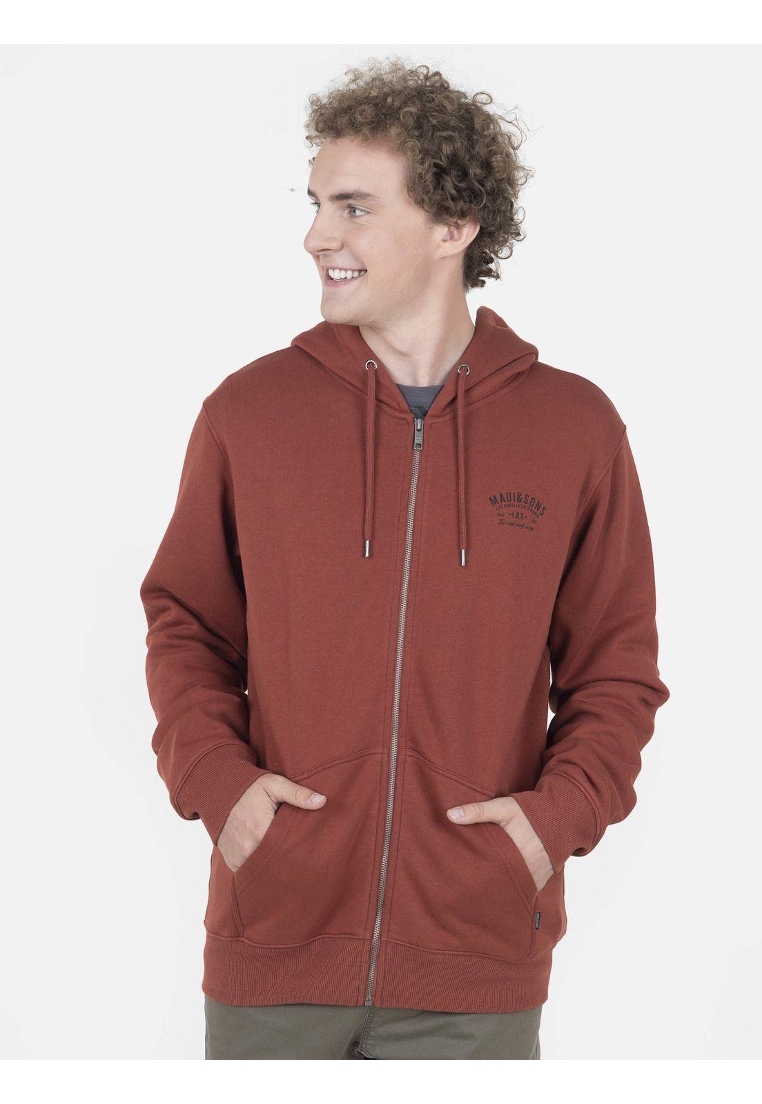 Poleron Hombre 5O1050 Rojo Maui and Sons-0