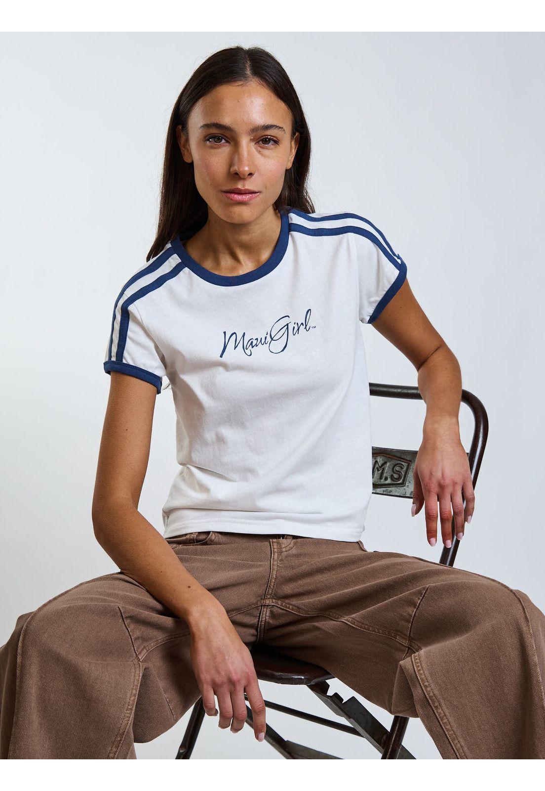 Polera MC Sia Blanco Mujer Maui and Sons-6
