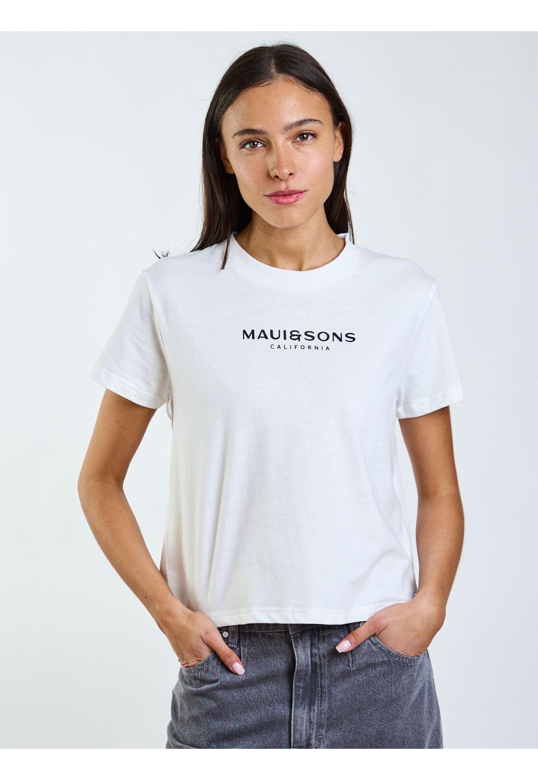 Polera MC Rhea Blanco Mujer Maui and Sons-5