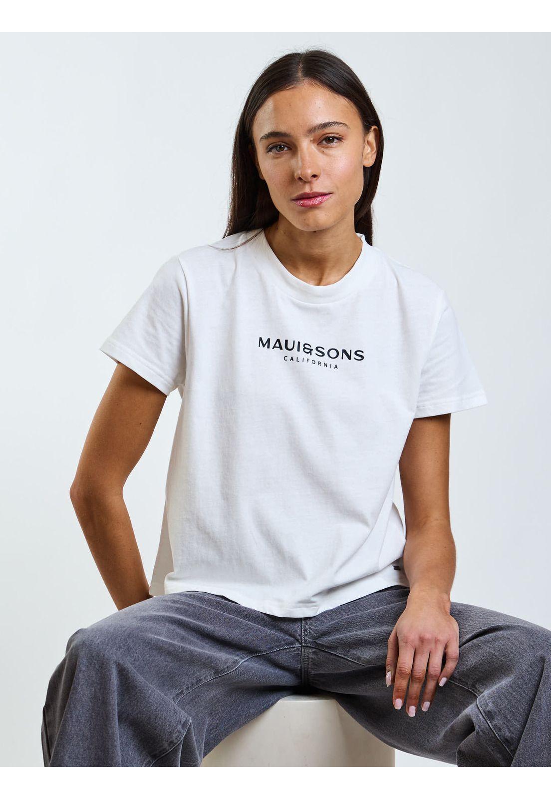 Polera MC Rhea Blanco Mujer Maui and Sons-6