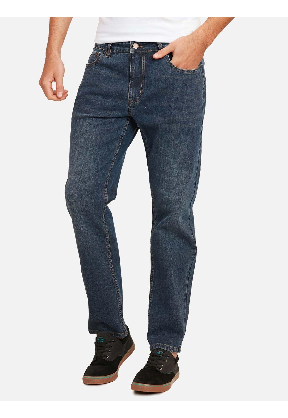 Pantalon Slim Maui Denim Hombre Azul Maui And Sons-0