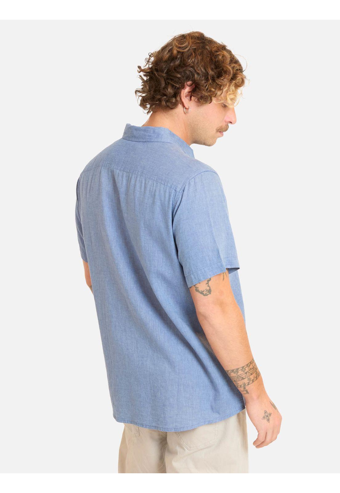 Camisa MC Kairu Celeste Hombre Maui And Sons-1