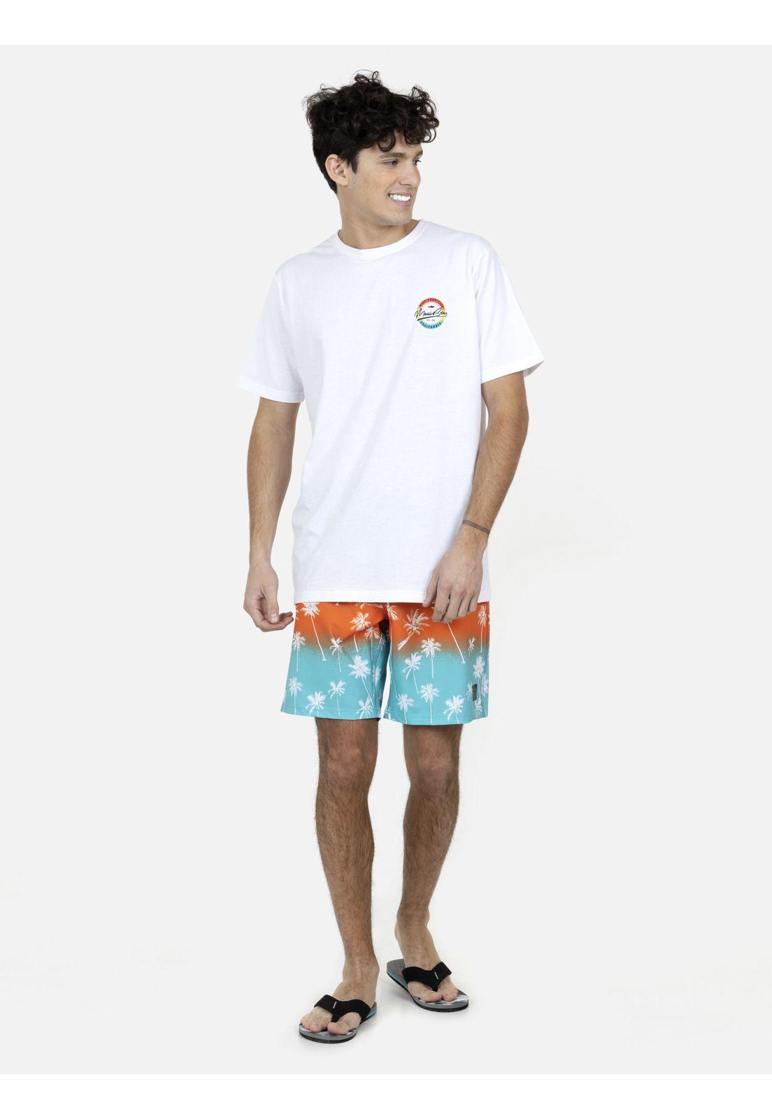 Polera Manga Corta  Hombre 5P366-MV22 Blanco Maui and Sons-3